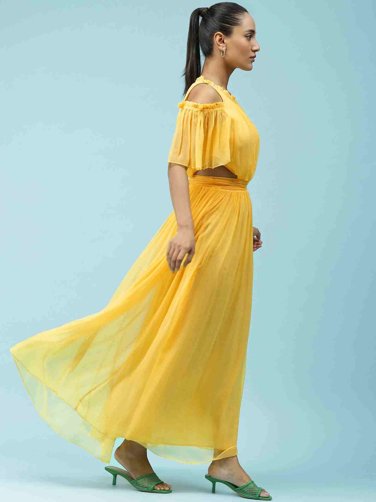 Yellow Claudia Maxi Dress