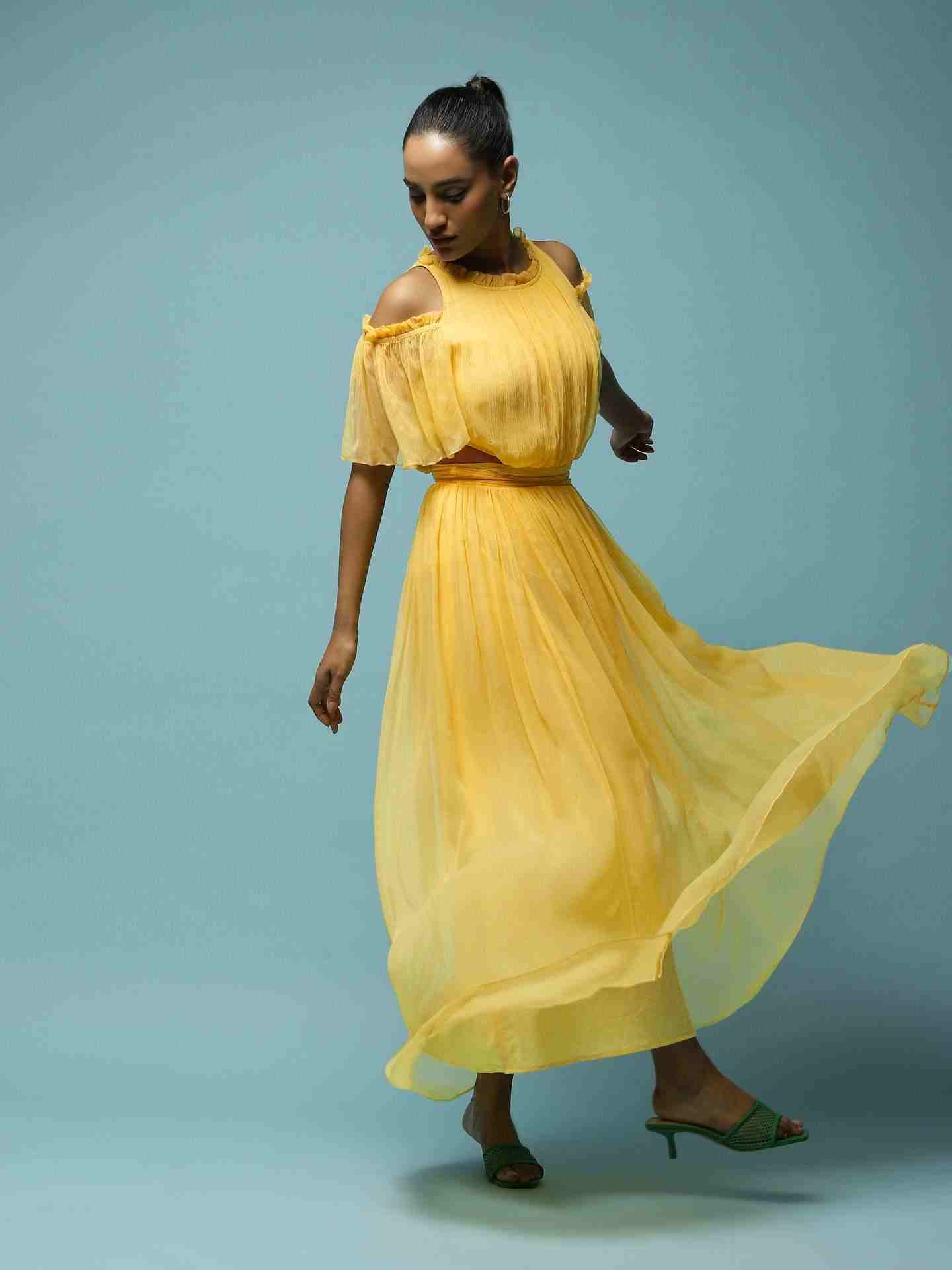 Yellow Claudia Maxi Dress