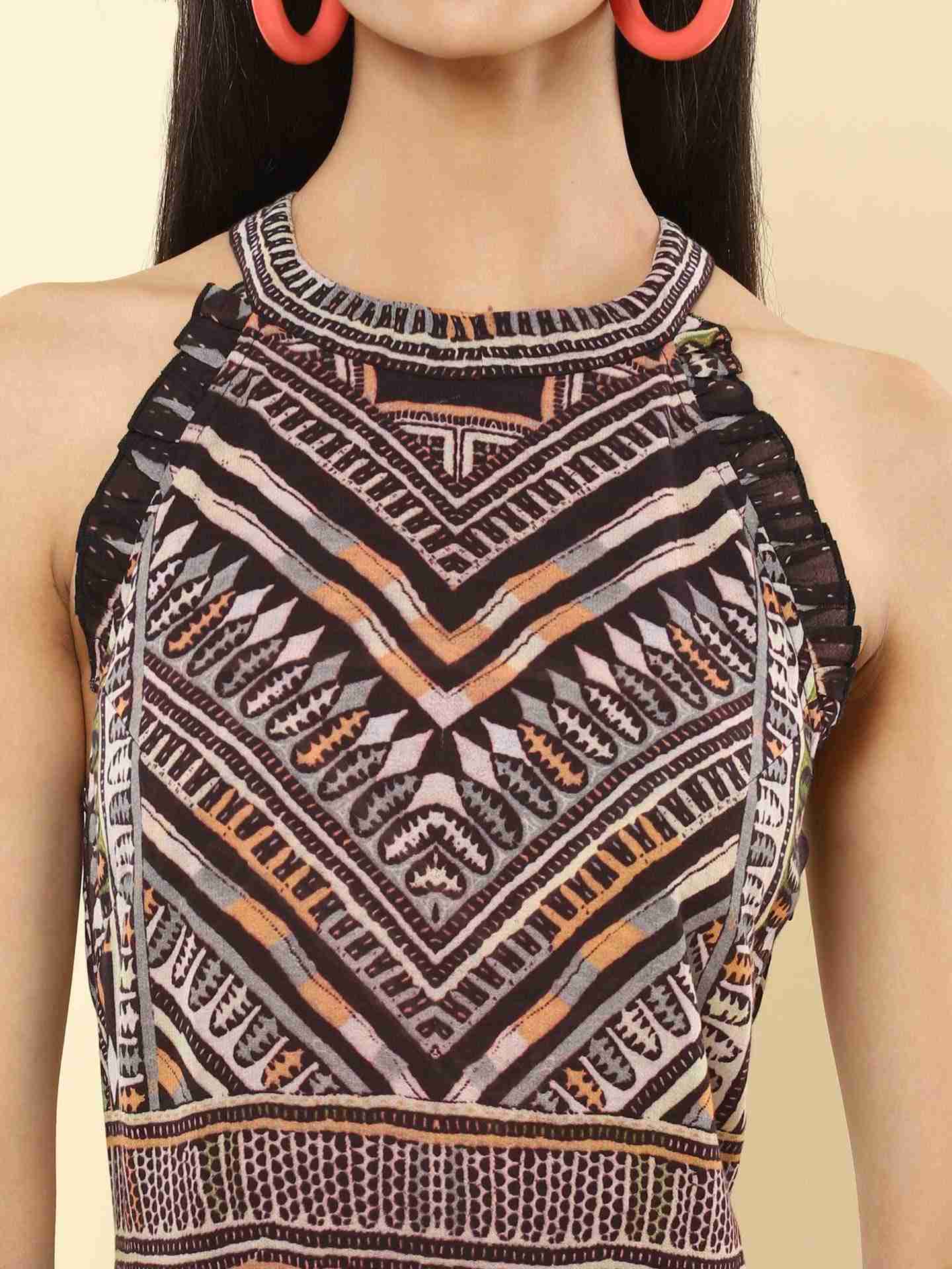 Black Rabari Maxi Dress