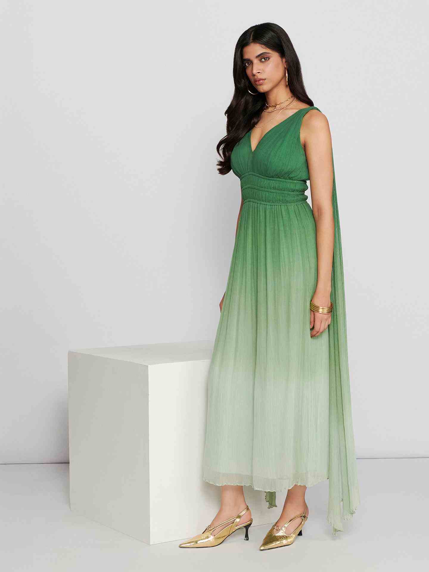 Green Etro Long Dress