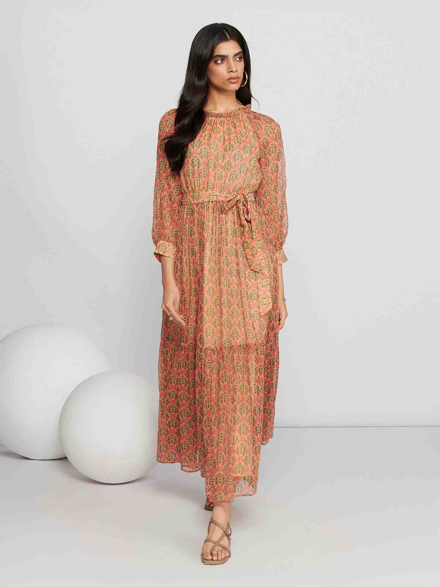 Coral Briella Long Dress
