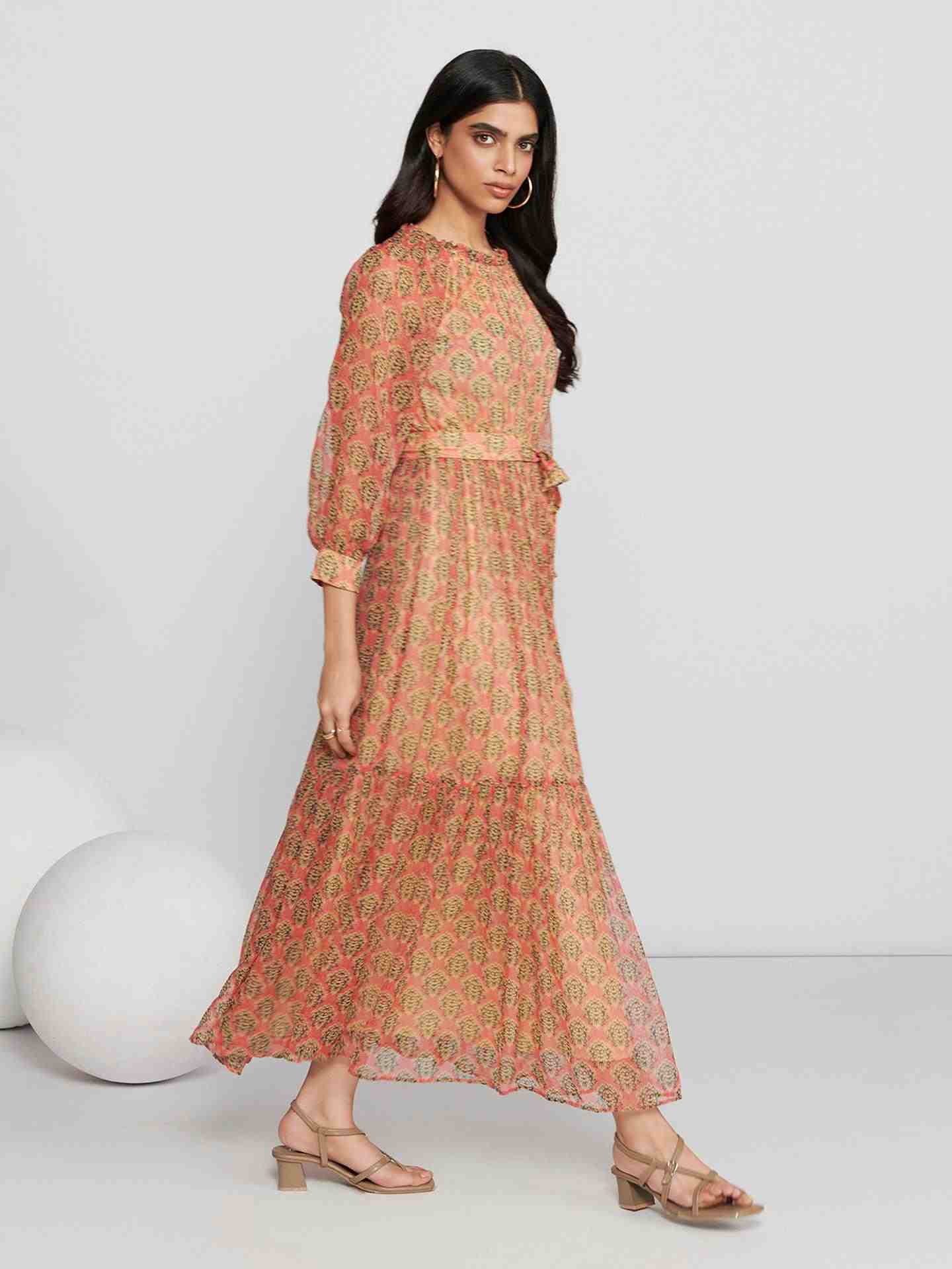 Coral Briella Long Dress
