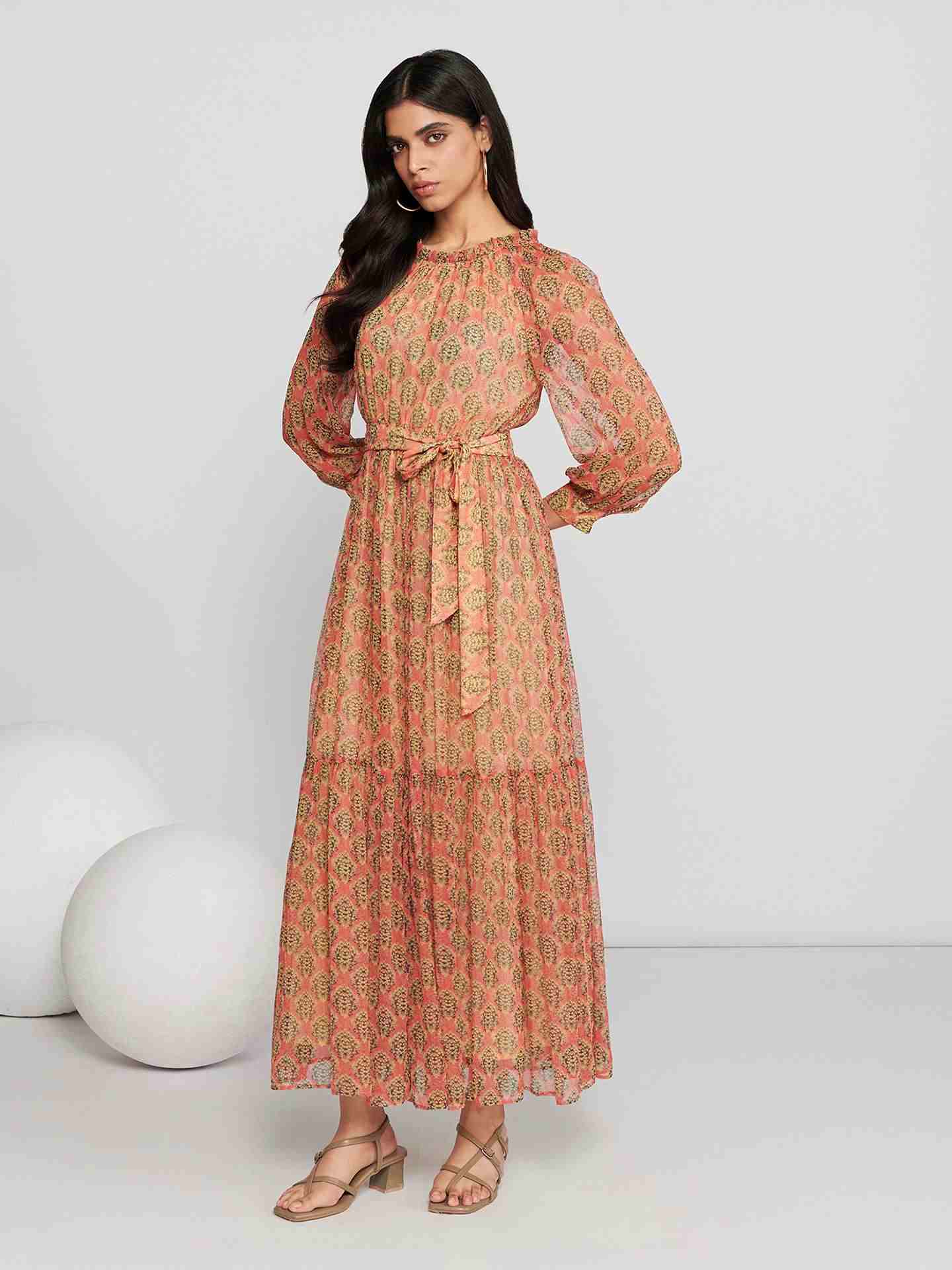 Coral Briella Long Dress