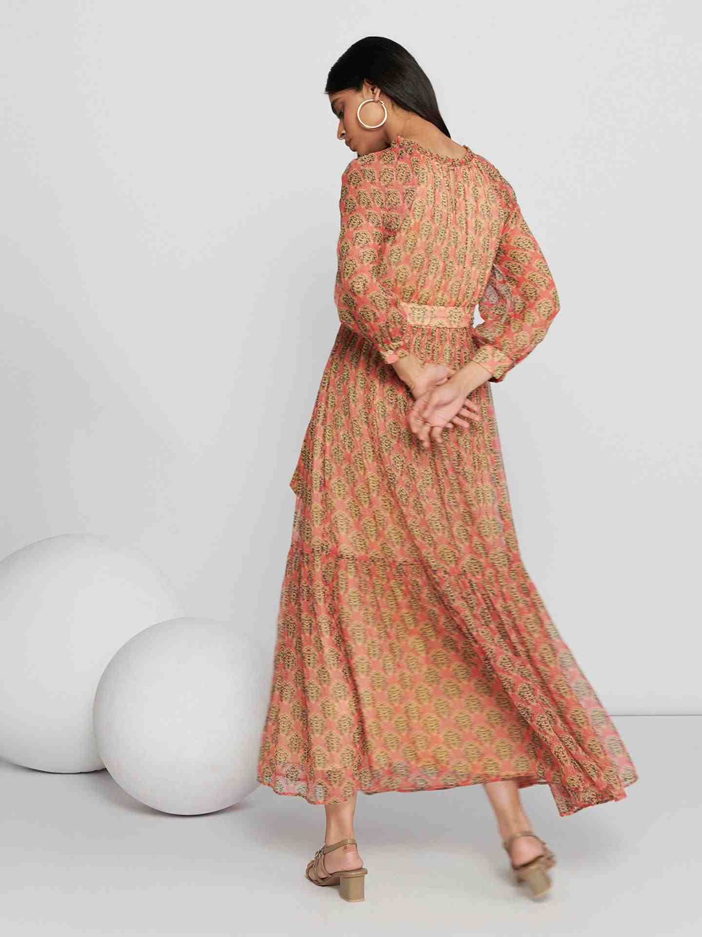 Coral Briella Long Dress