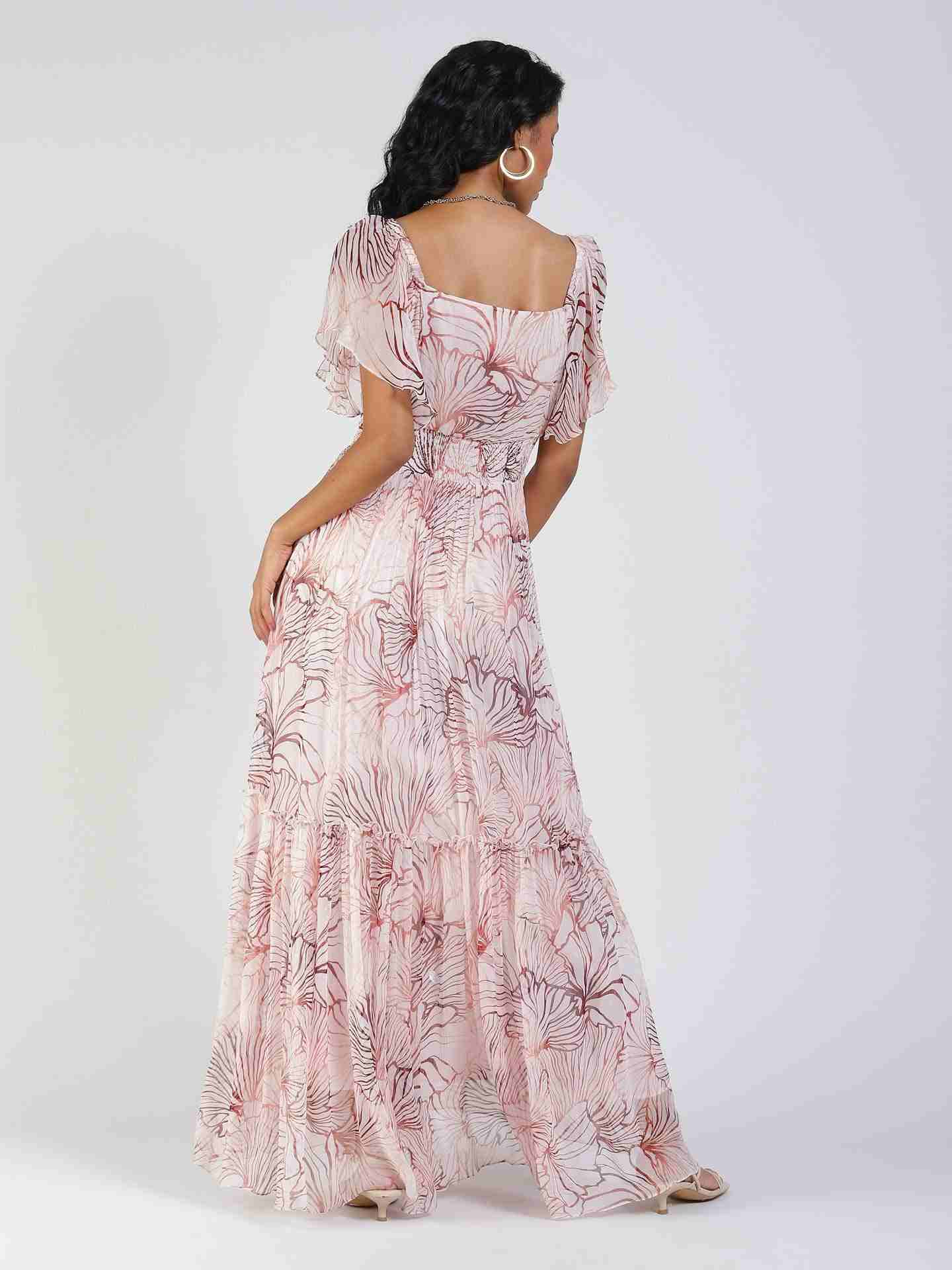 Ecru Vivienne Off-The-Shoulder Dress