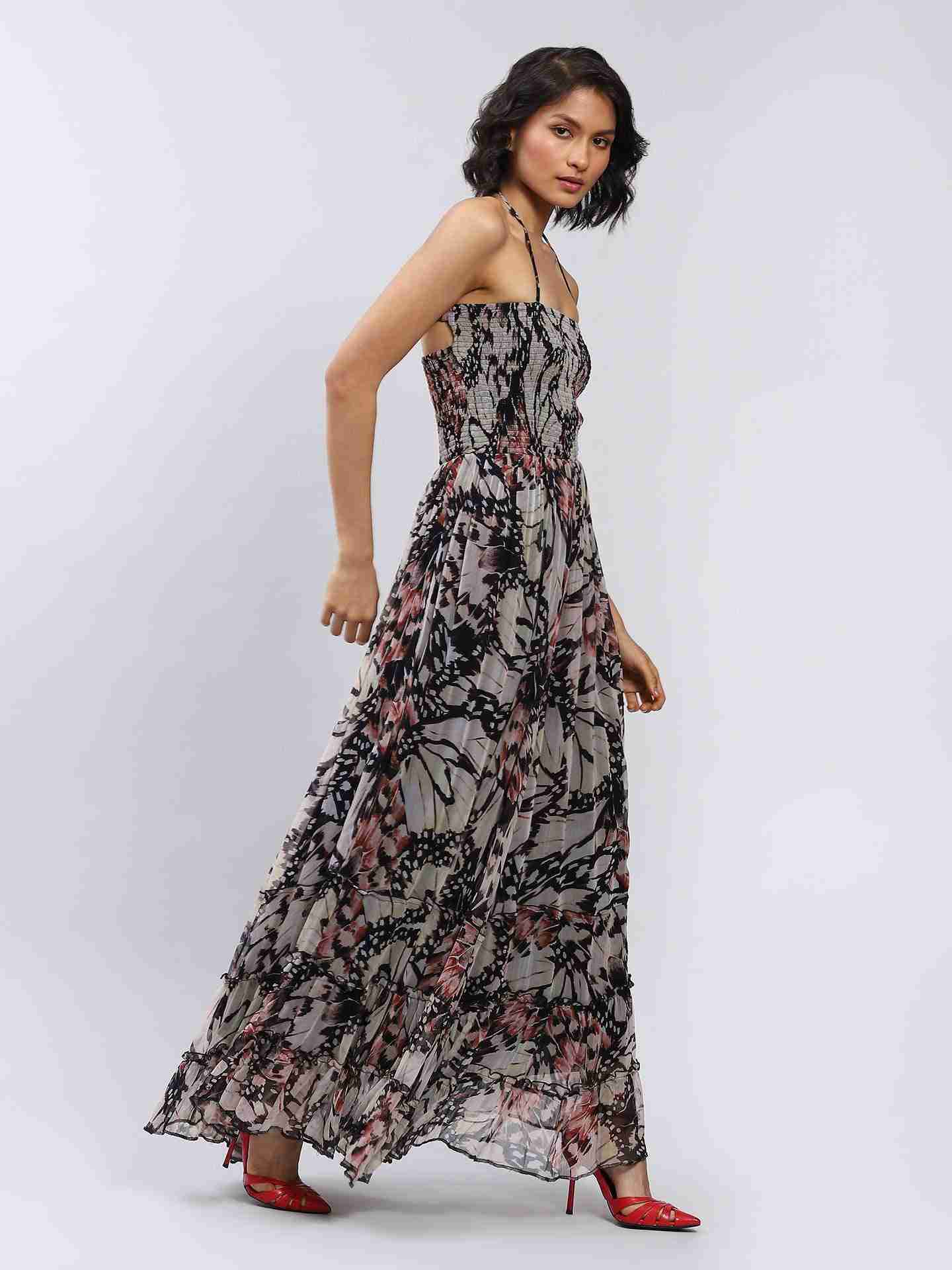 Black Vanessa Off-The-Shoulder Dress