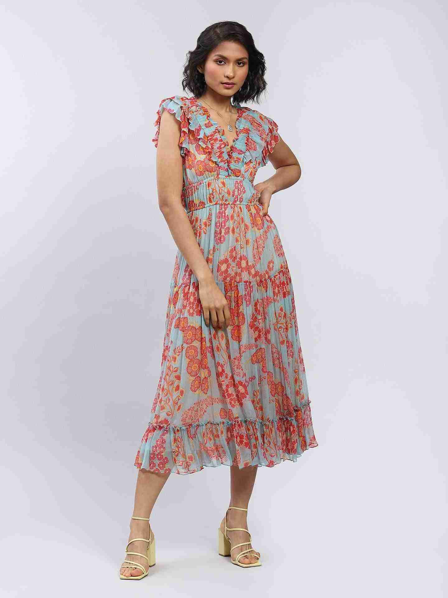 Powder Blue Balsam Maxi Dress