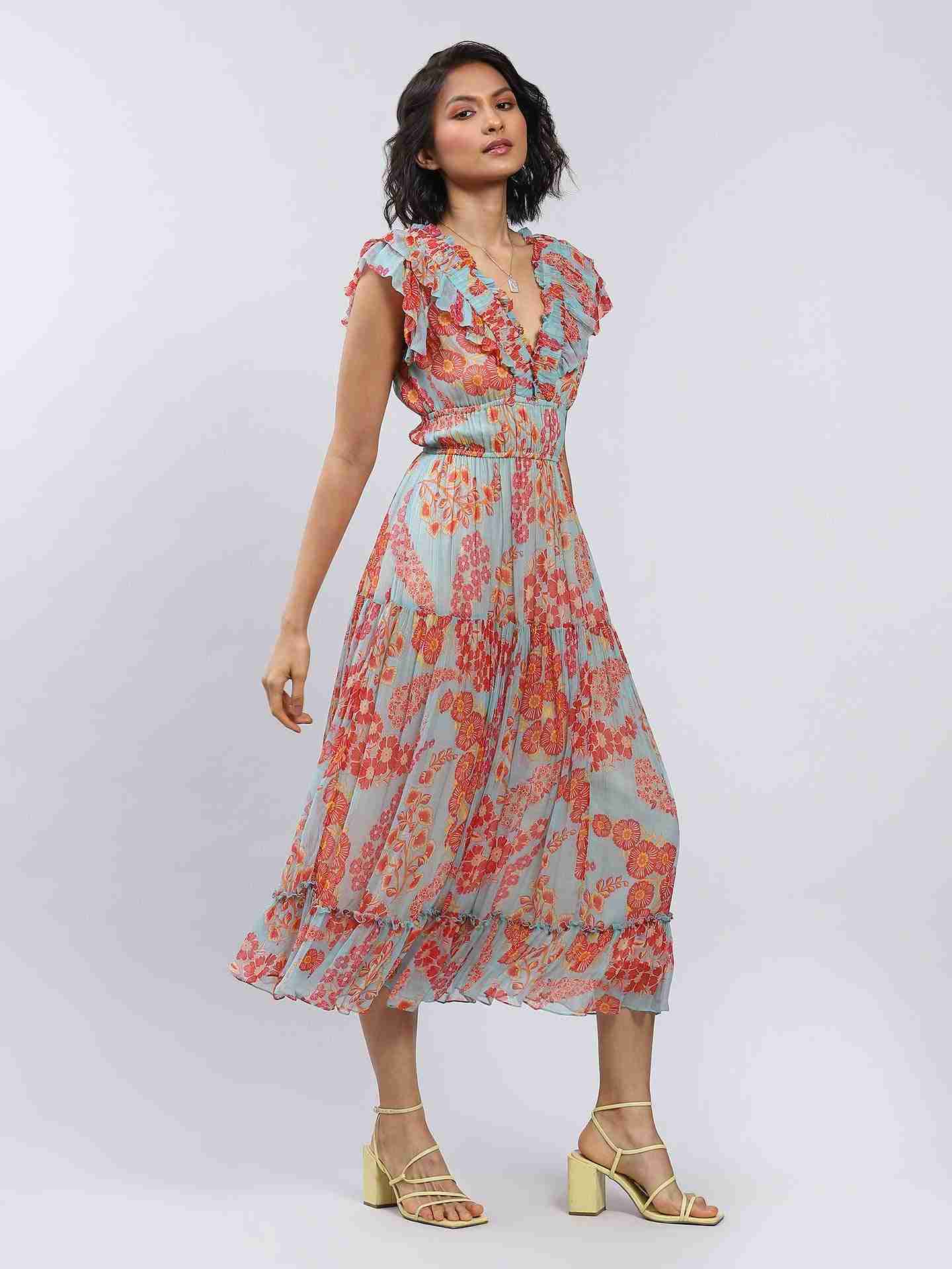 Powder Blue Balsam Maxi Dress