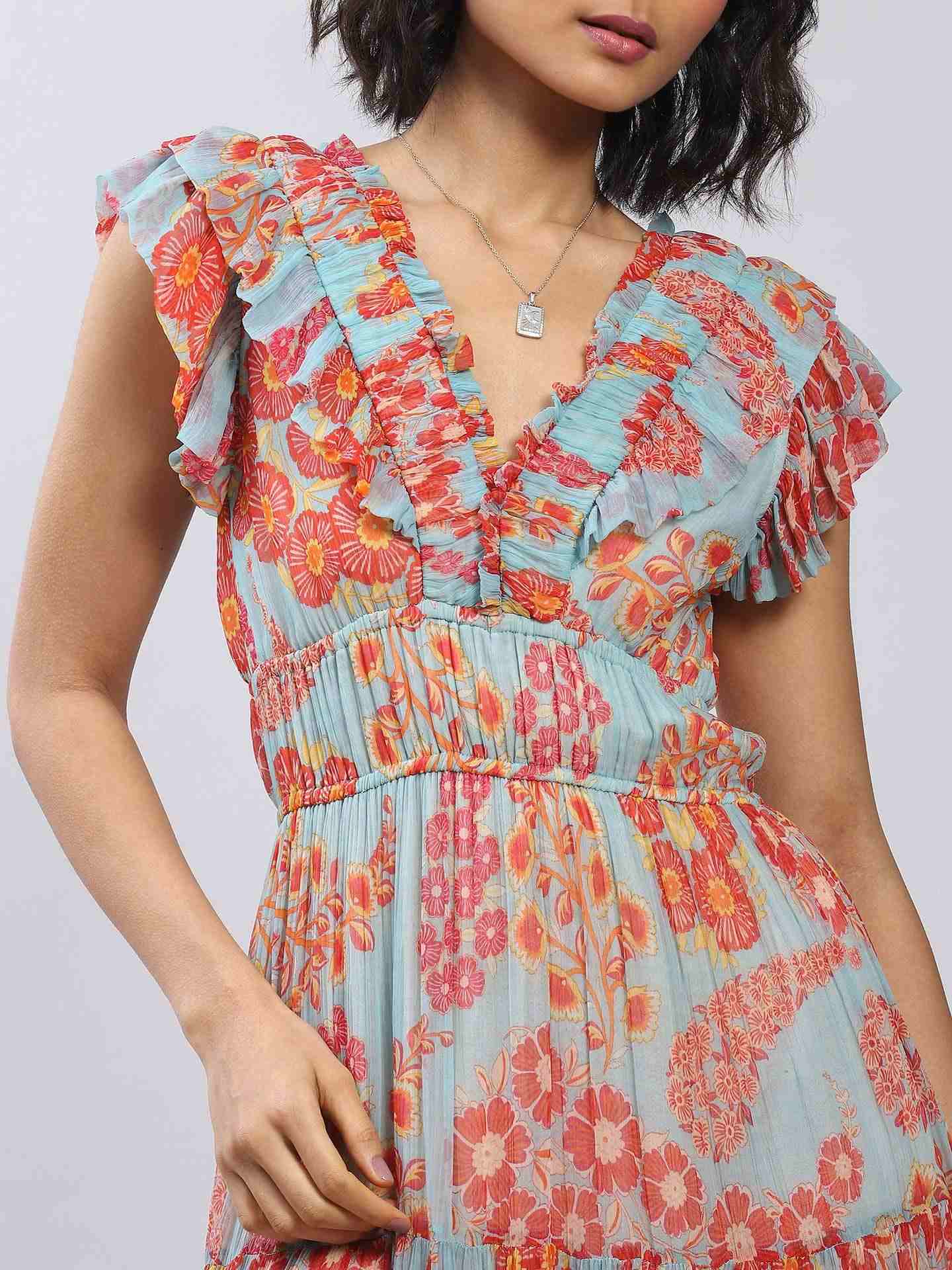 Powder Blue Balsam Maxi Dress