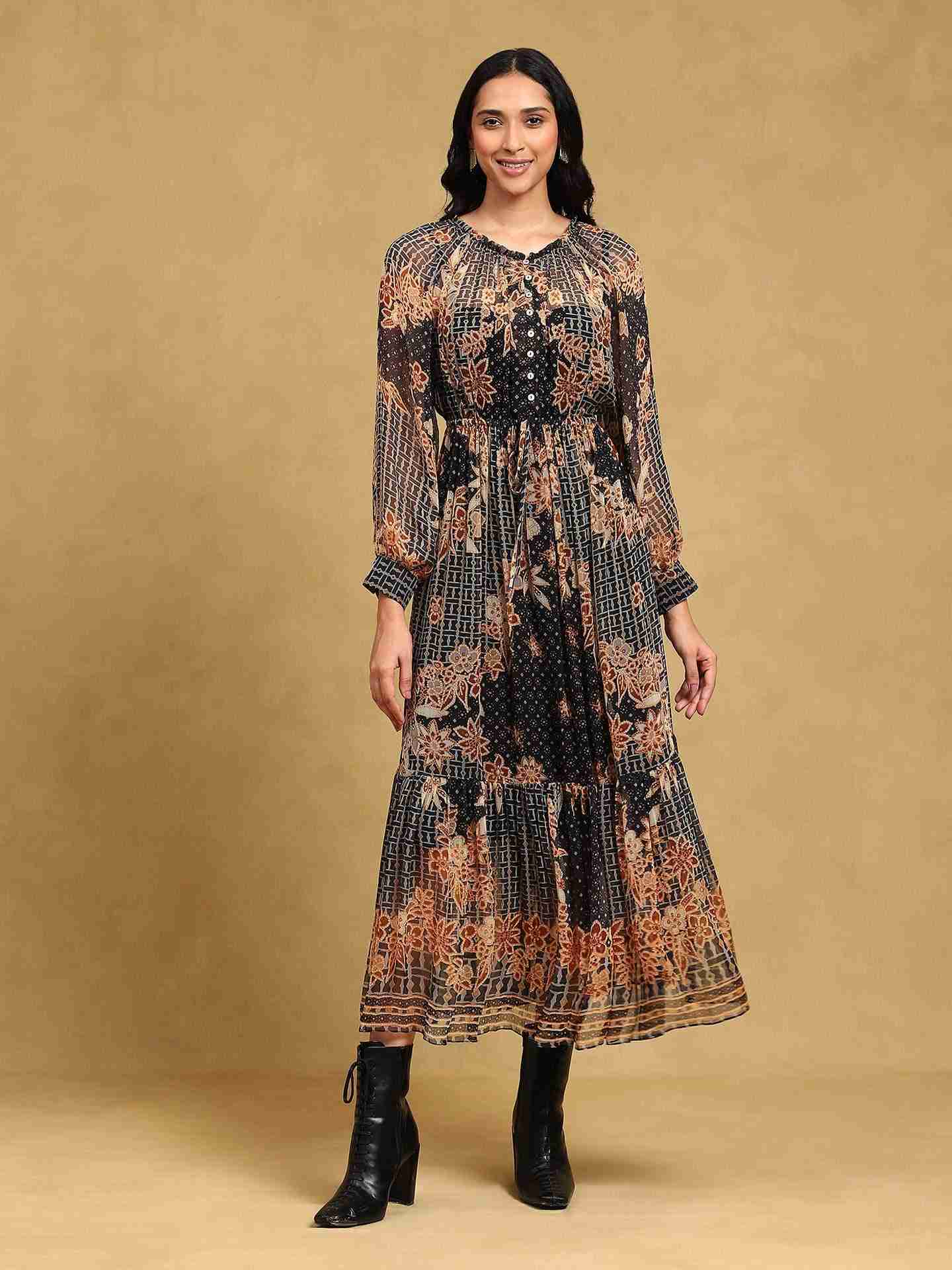Black Ortisa Maxi Dress