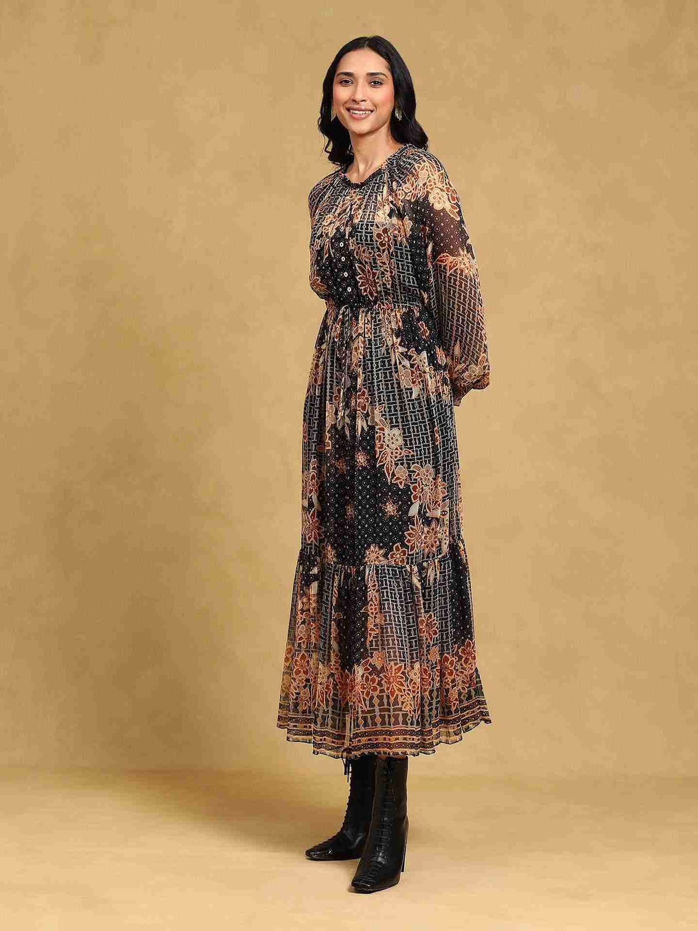 Black Ortisa Maxi Dress