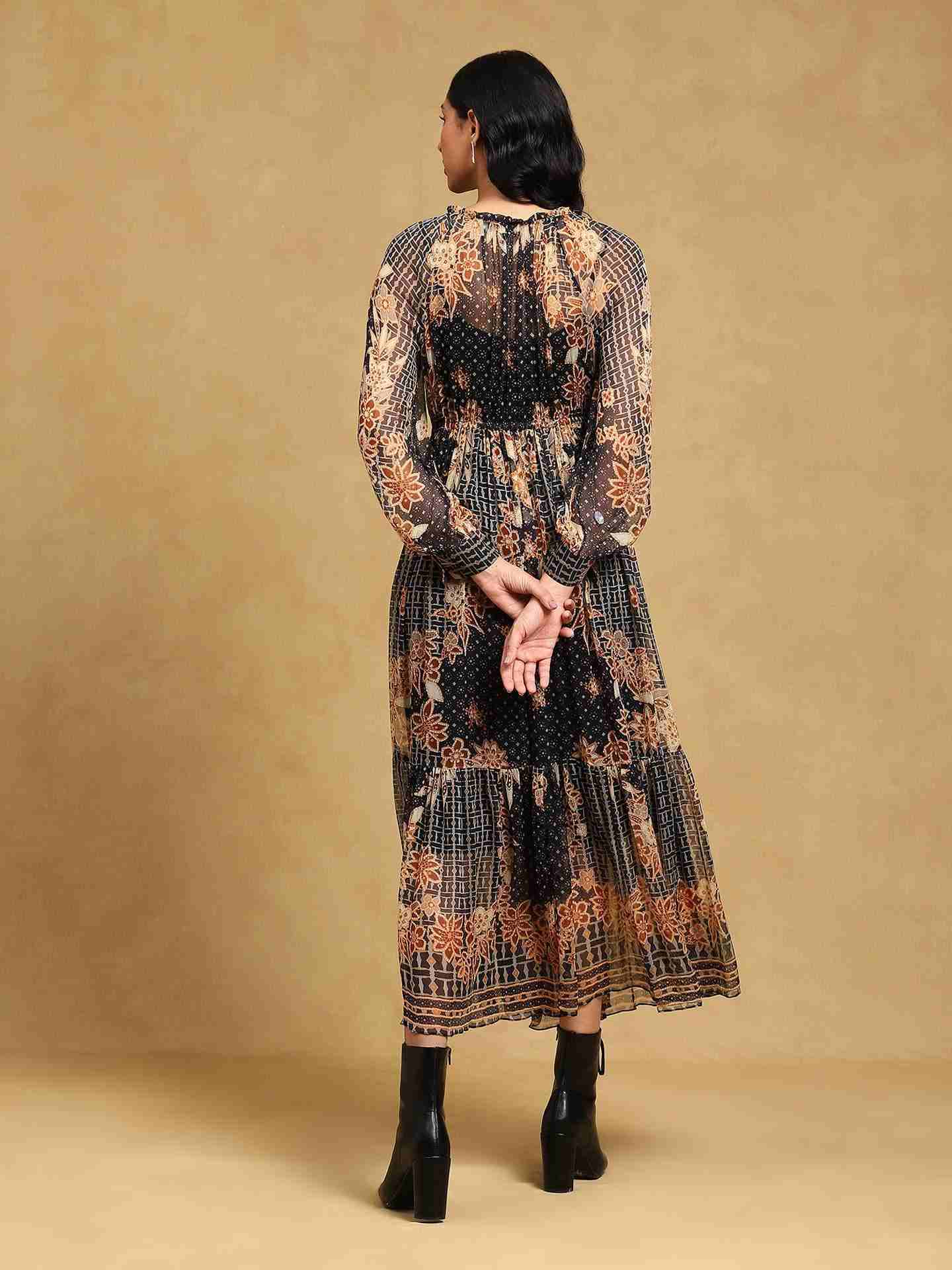 Black Ortisa Maxi Dress