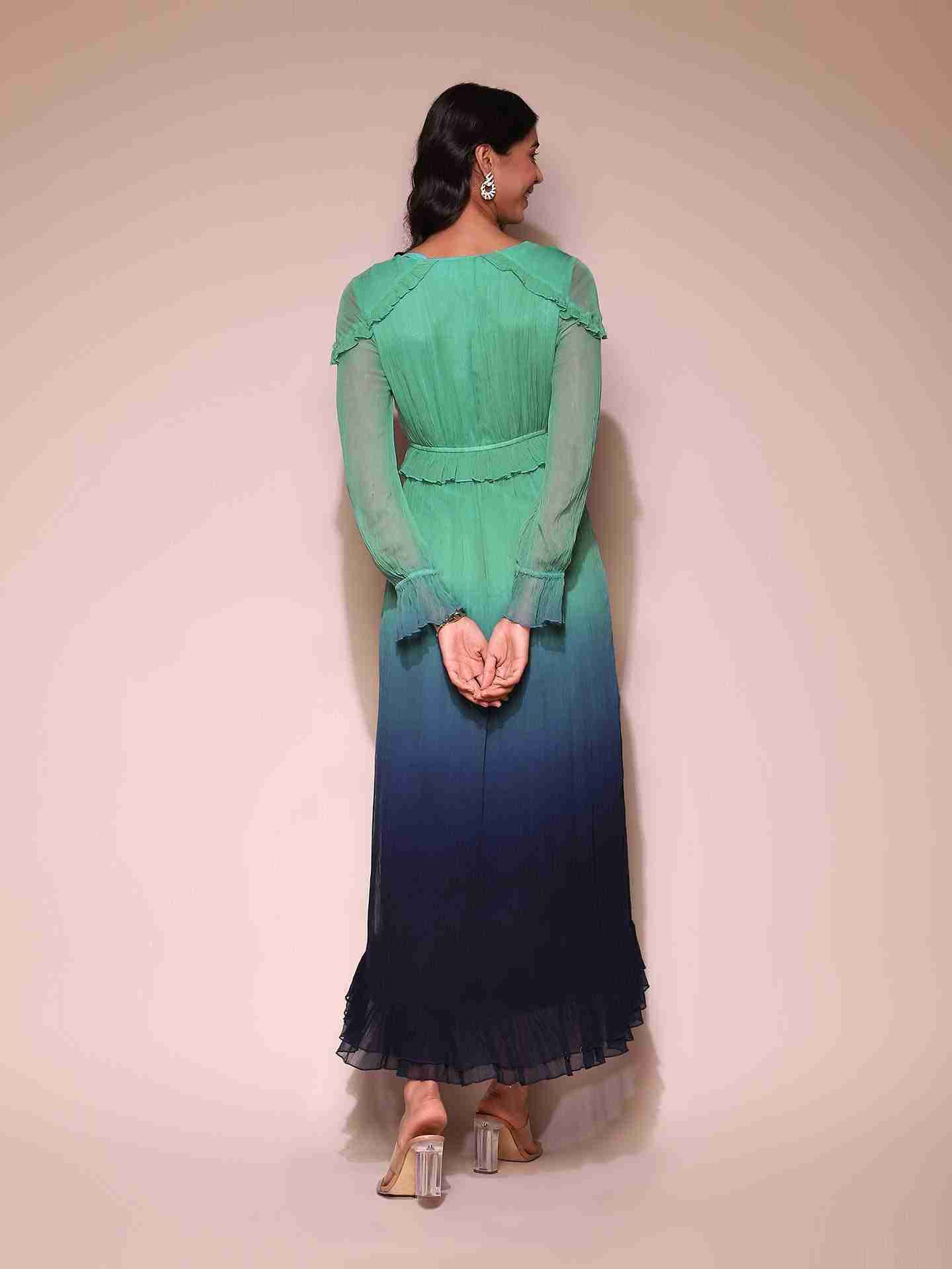 Teal Oritha Maxi Dress