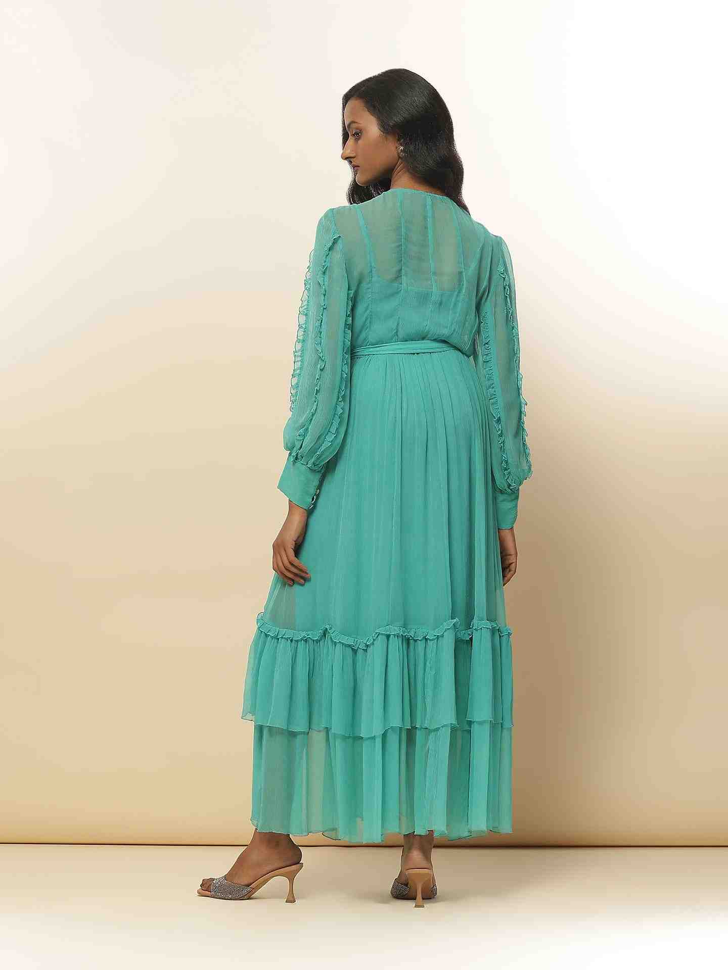 Teal Calev Long Dress