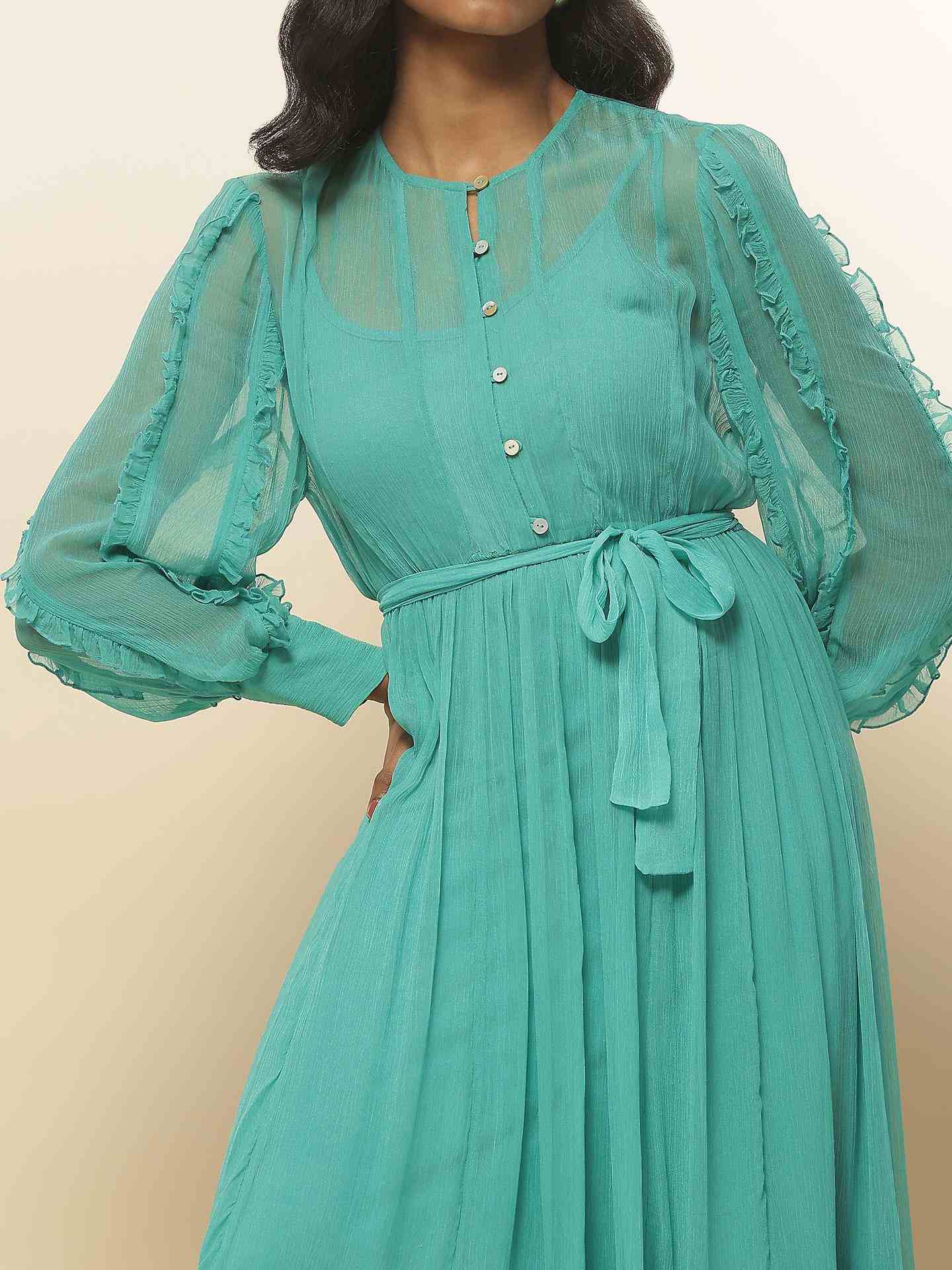 Teal Calev Long Dress