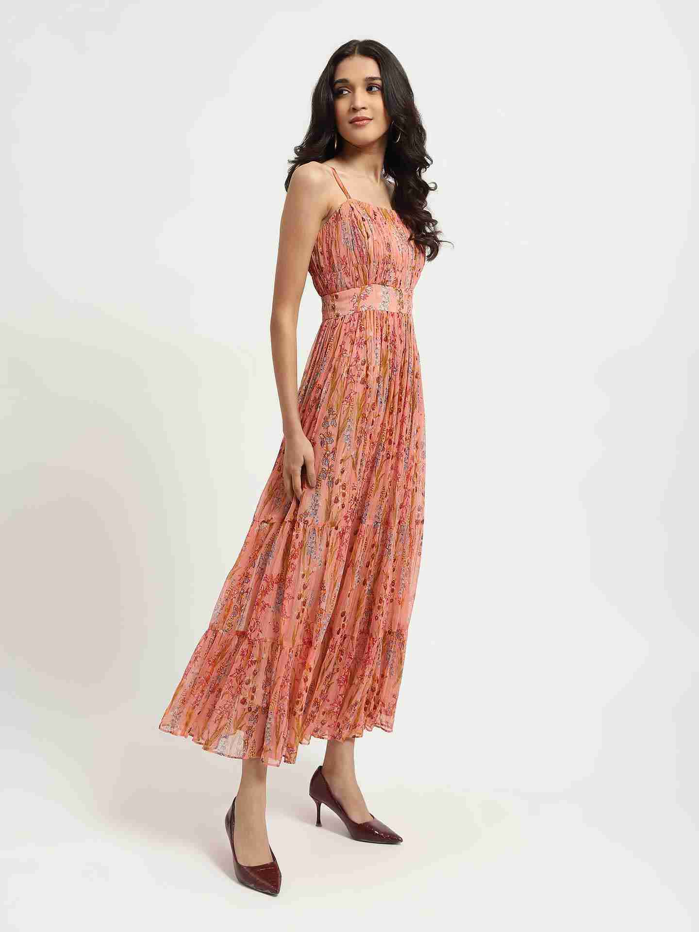 Pink Heather Long Dress