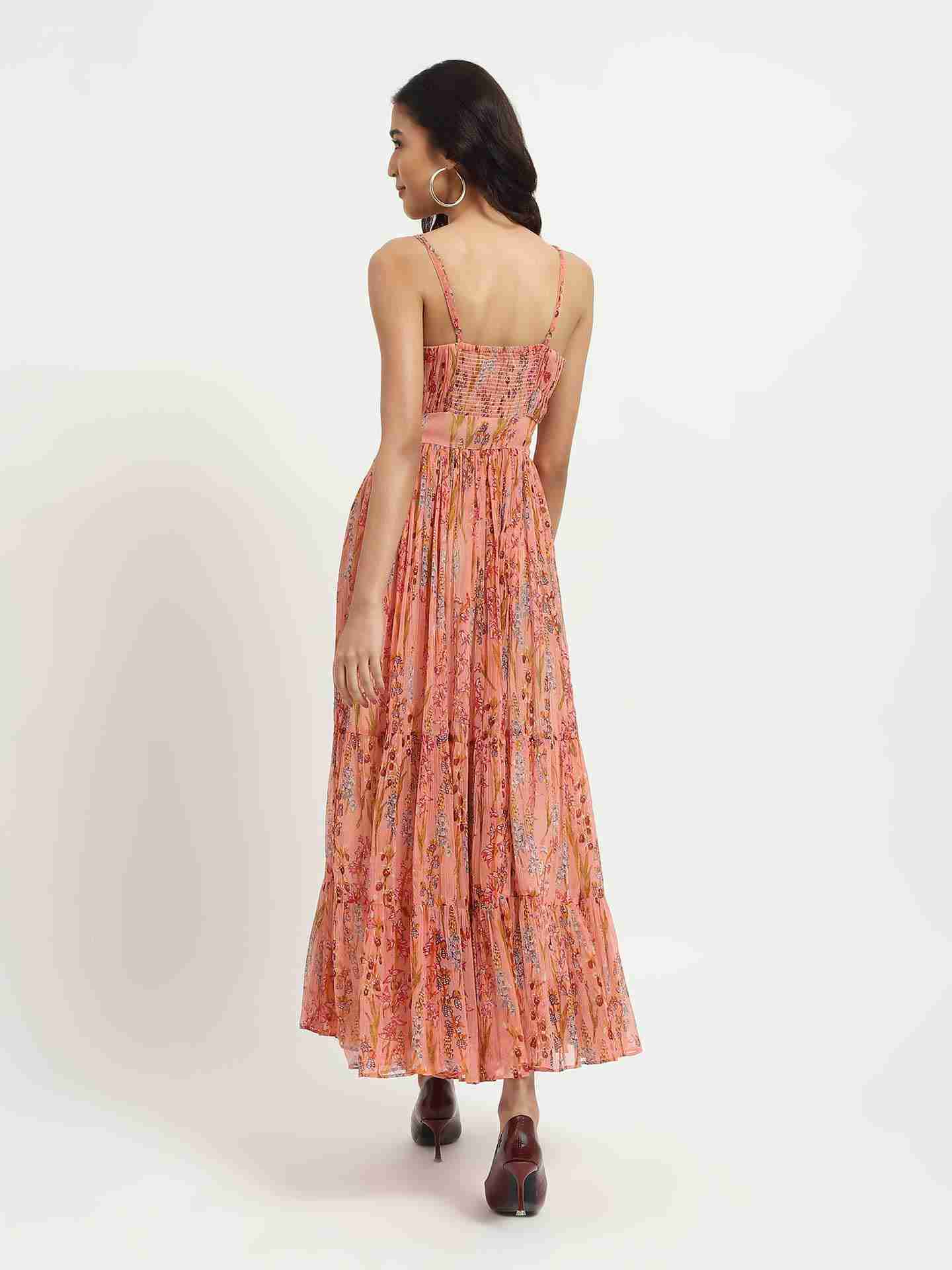 Pink Heather Long Dress