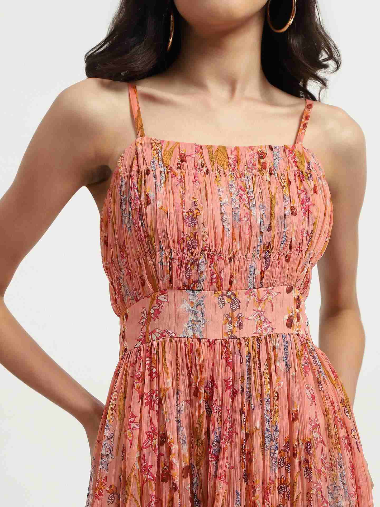 Pink Heather Long Dress