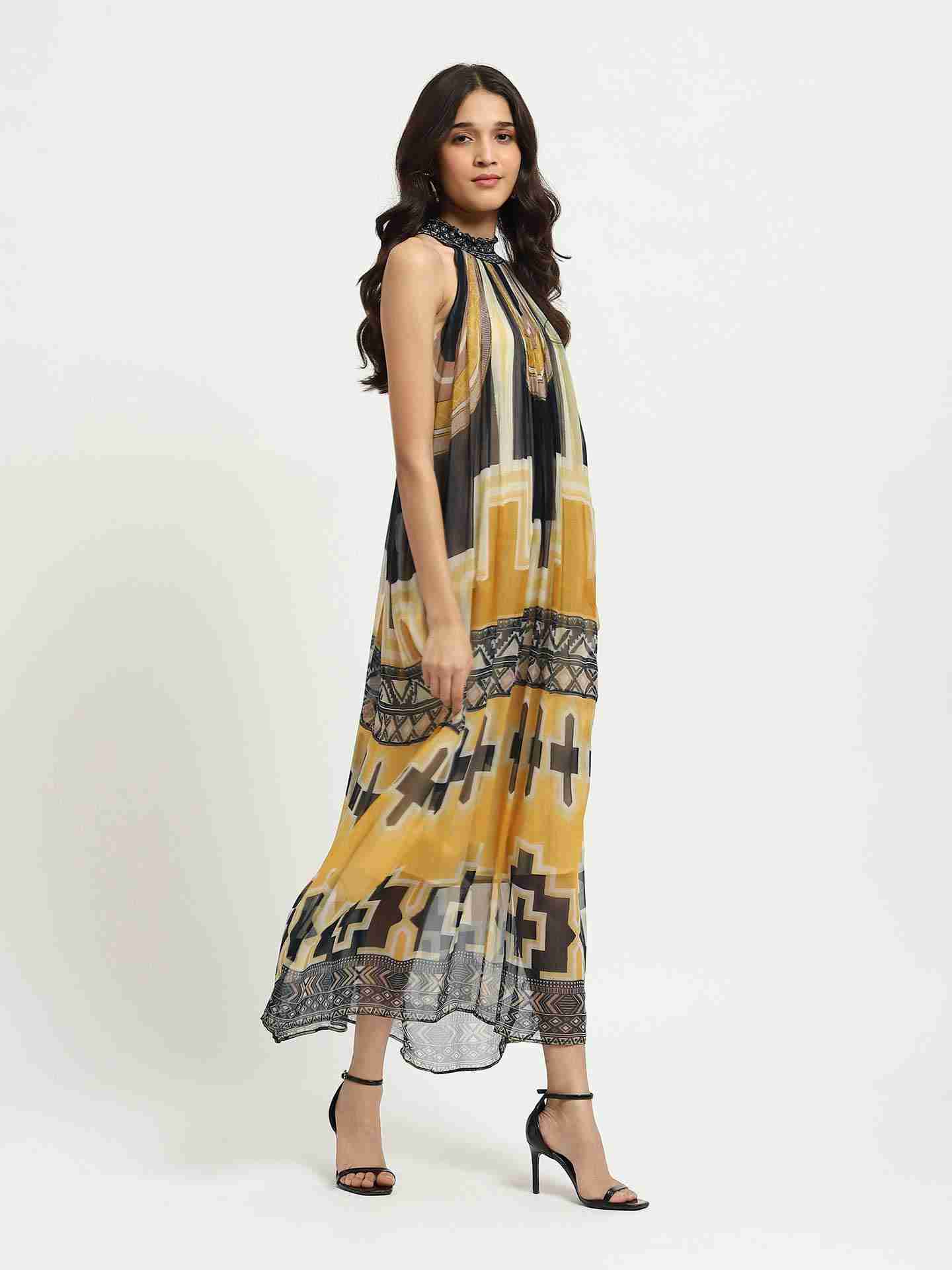 Yellow Celophee Maxi Dress