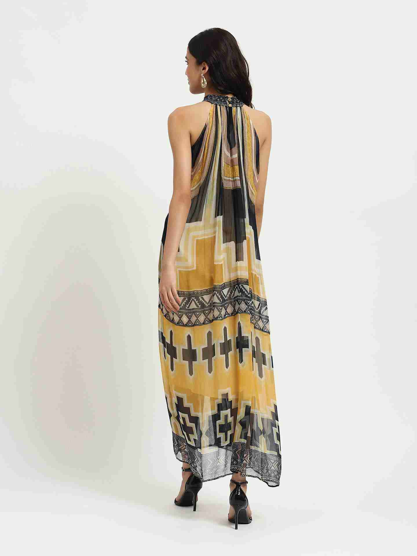 Yellow Celophee Maxi Dress