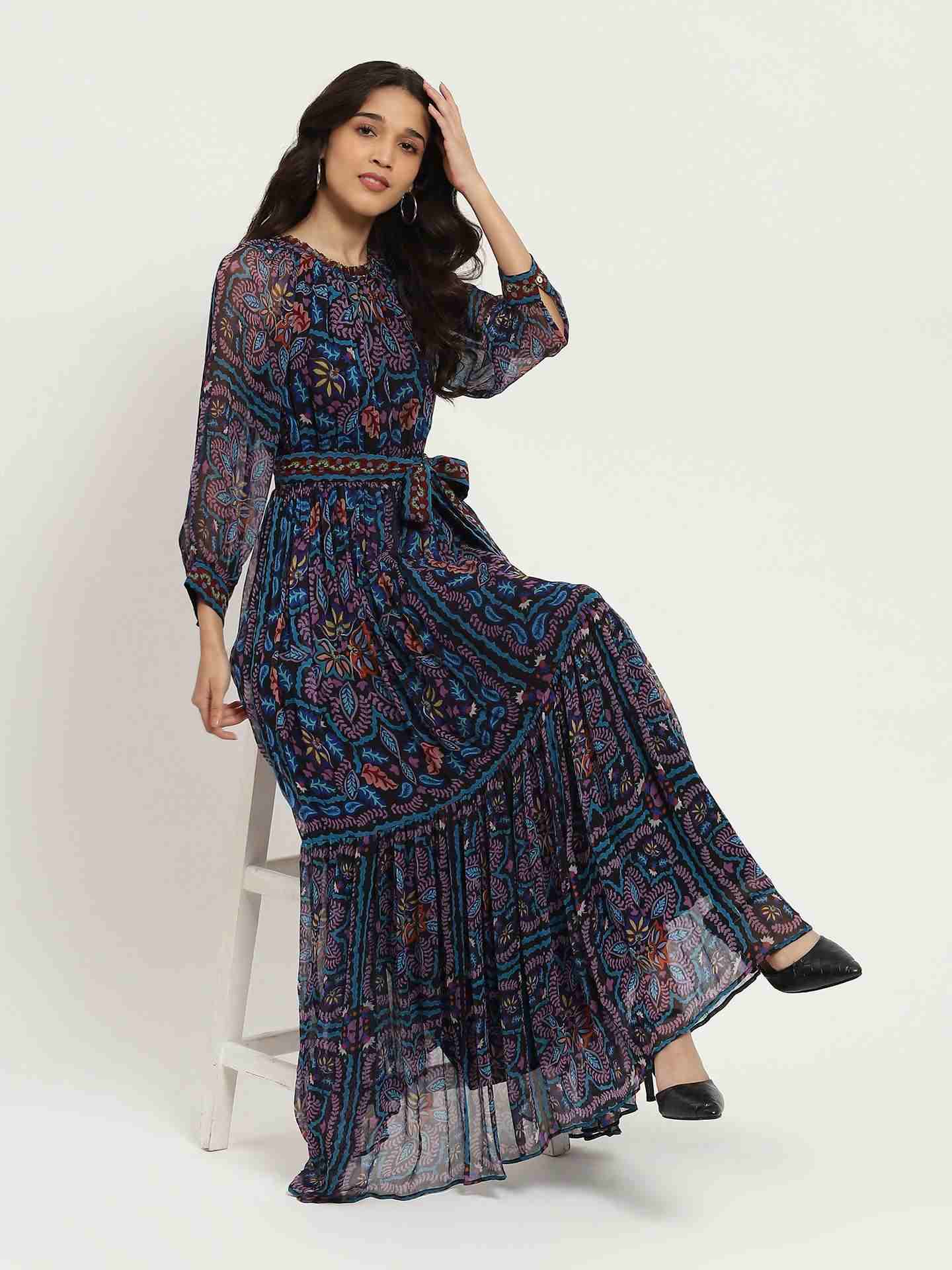 Navy Blair Maxi Dress