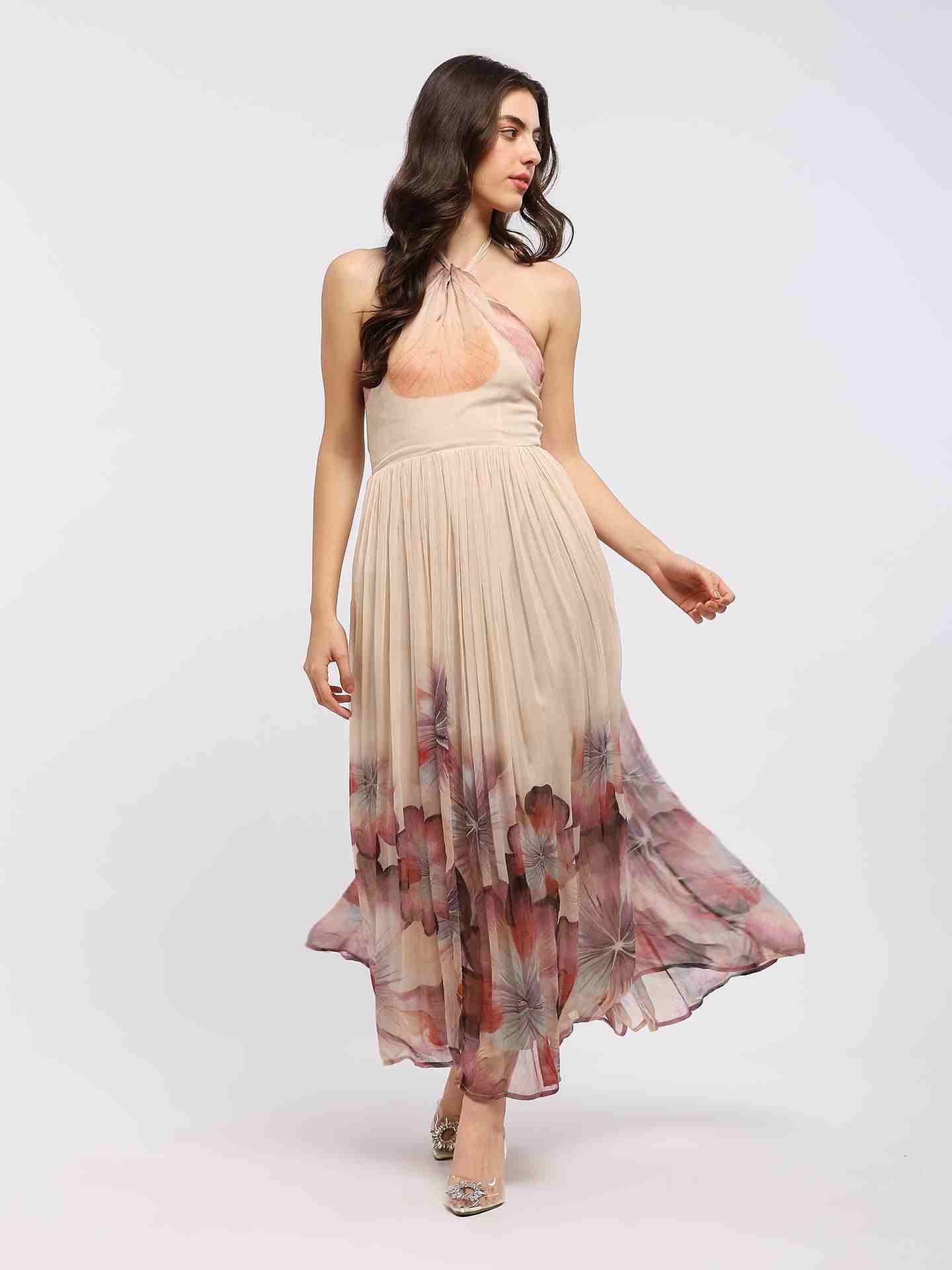 Peach Evie Maxi Dress