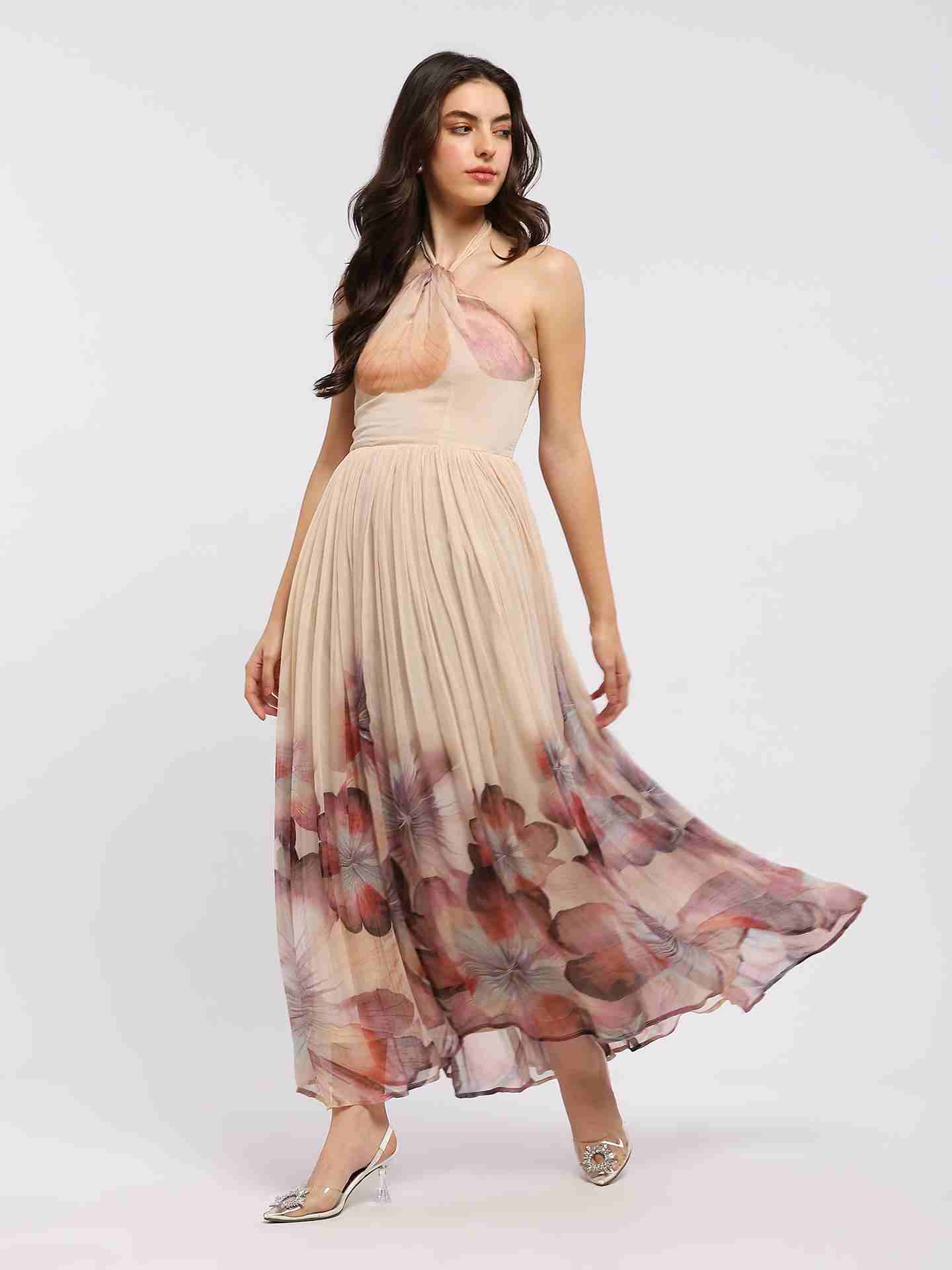 Peach Evie Maxi Dress