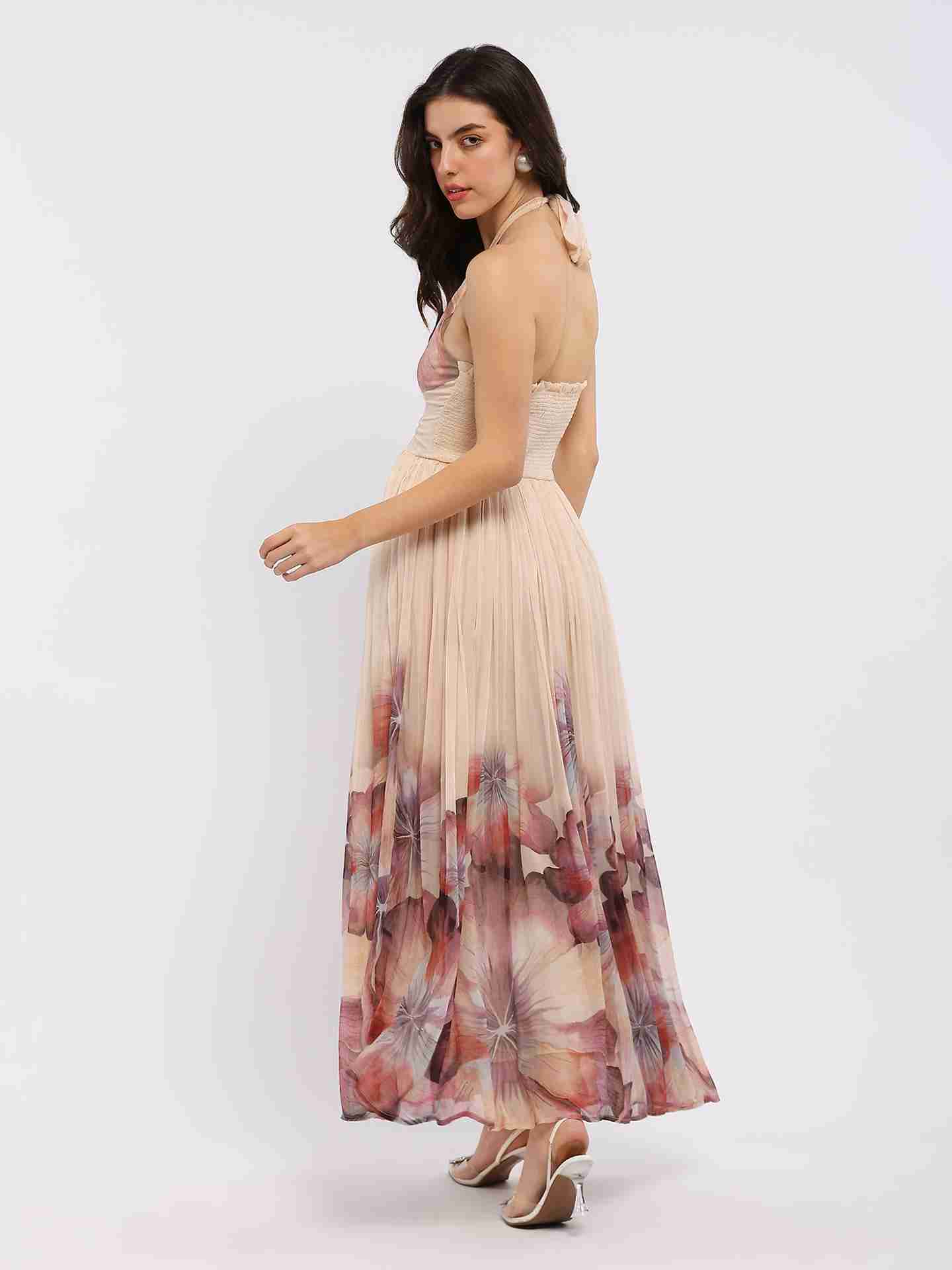 Peach Evie Maxi Dress