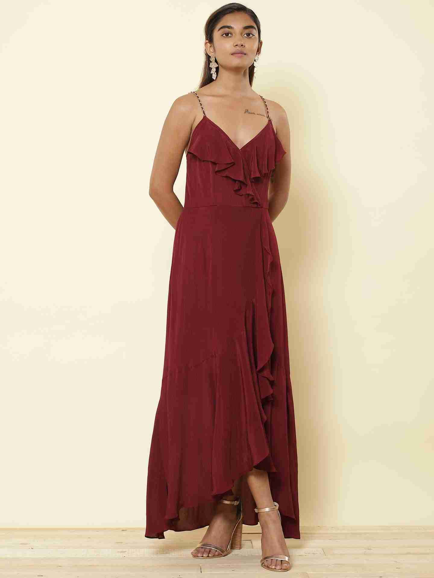 Red Fashion Flair Dress