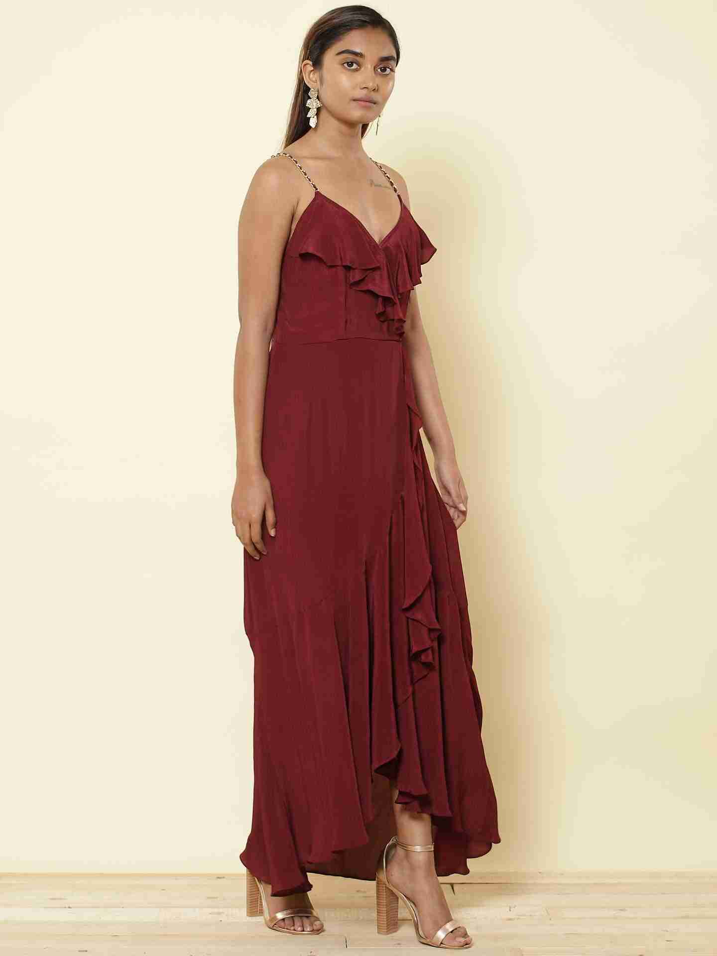 Red Fashion Flair Dress