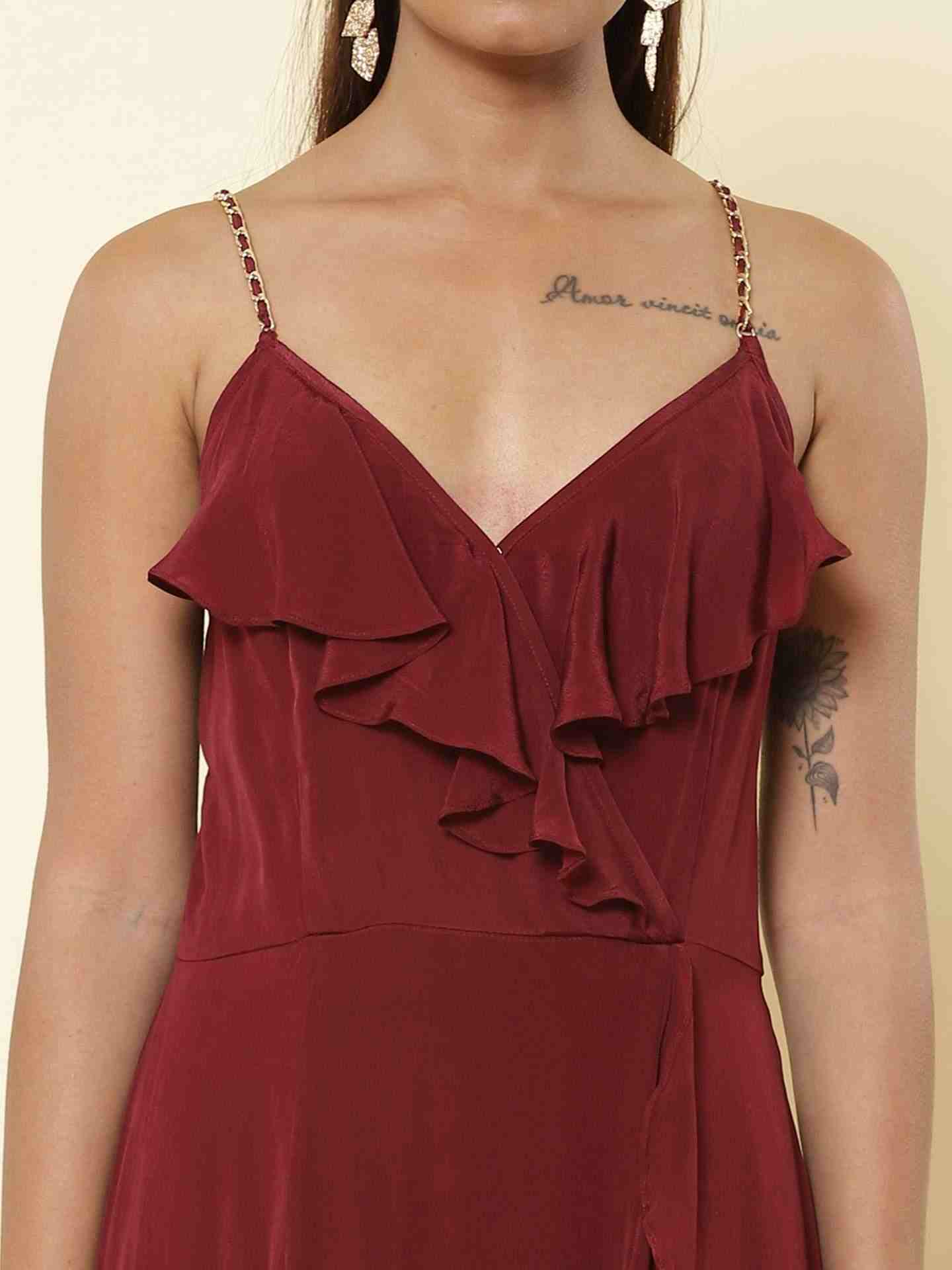 Red Fashion Flair Dress