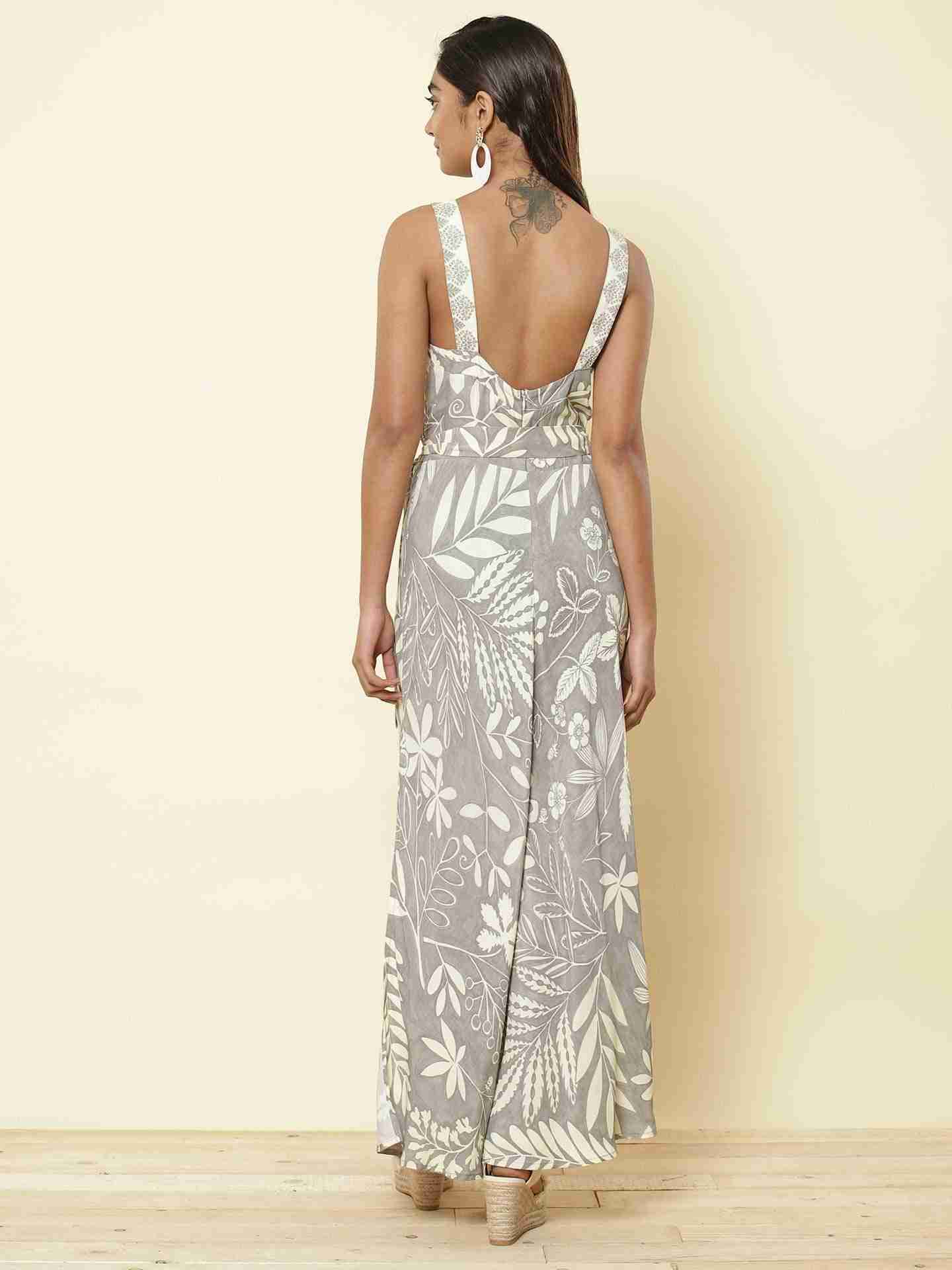 Grey Flower Vibes Dress