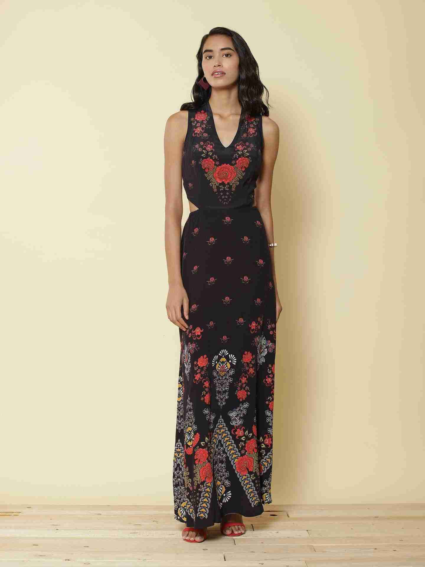 Black Vierra Cut-Out Dress