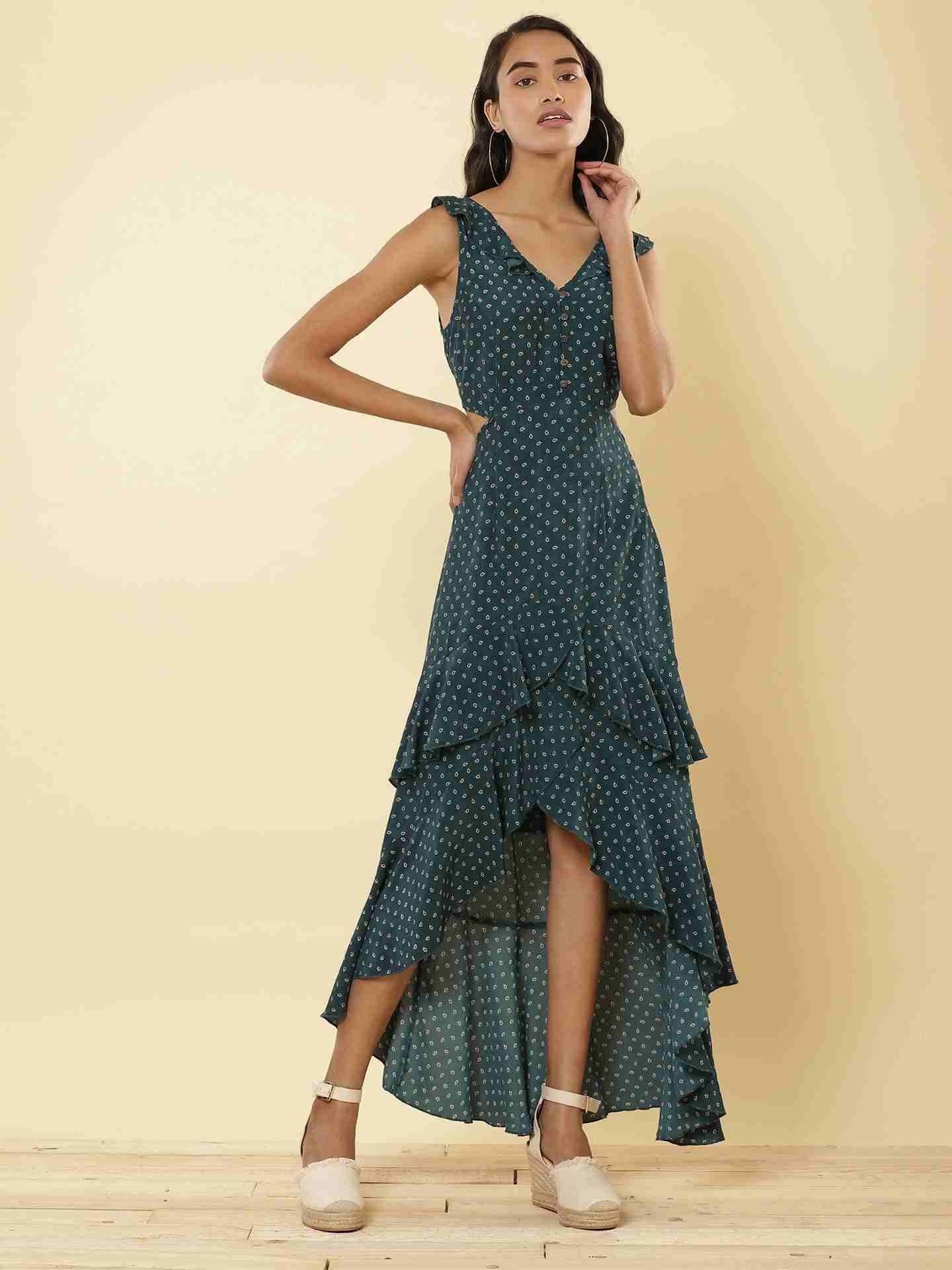 Emerald Verona Cut-Out Dress