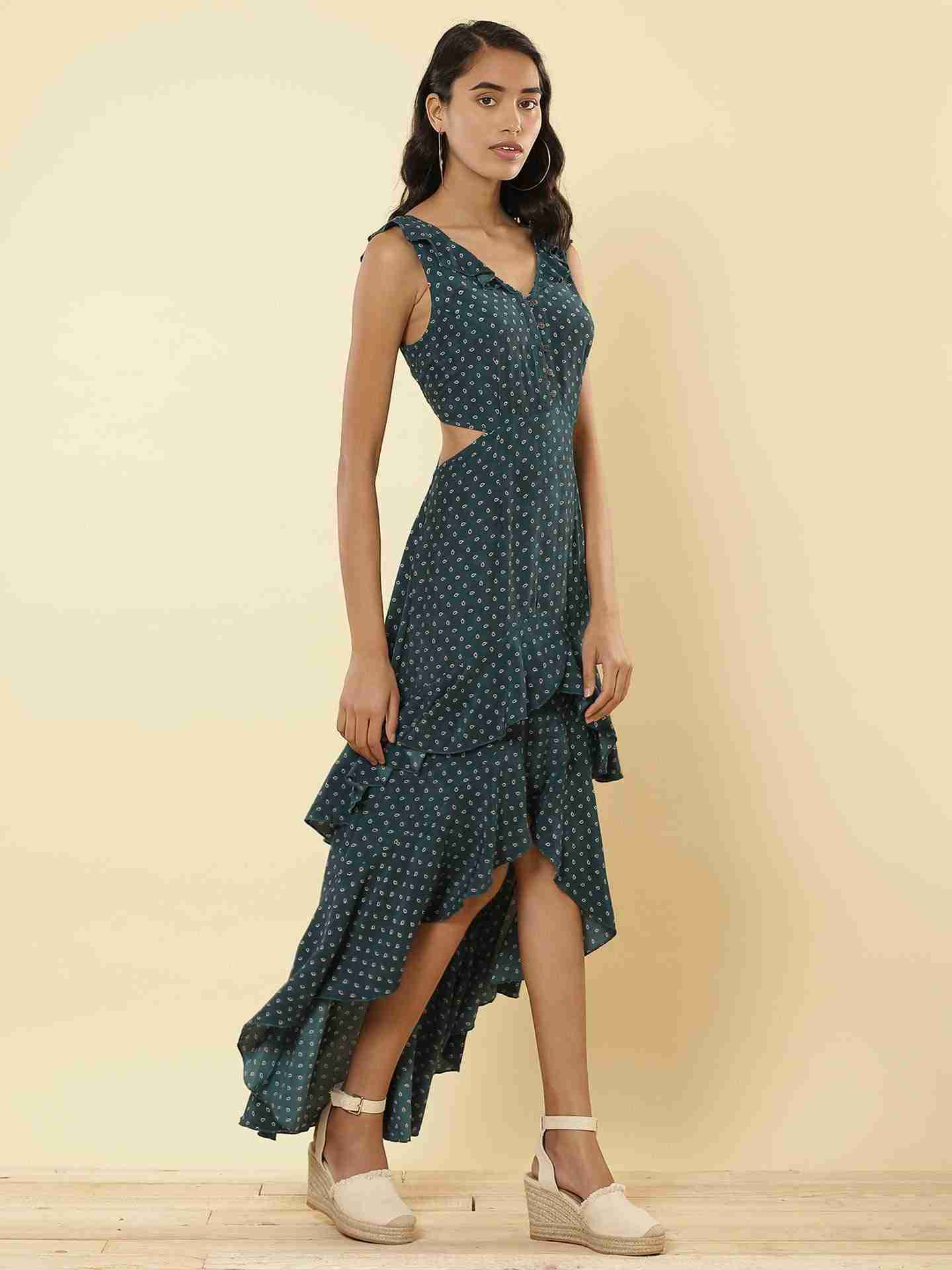 Emerald Verona Cut-Out Dress