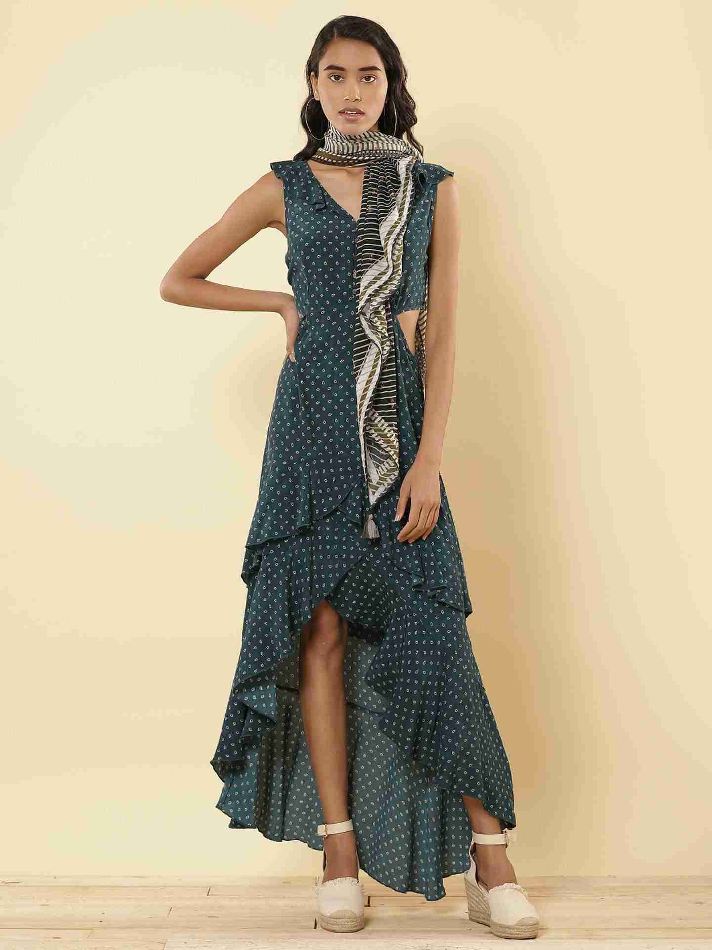 Emerald Verona Cut-Out Dress