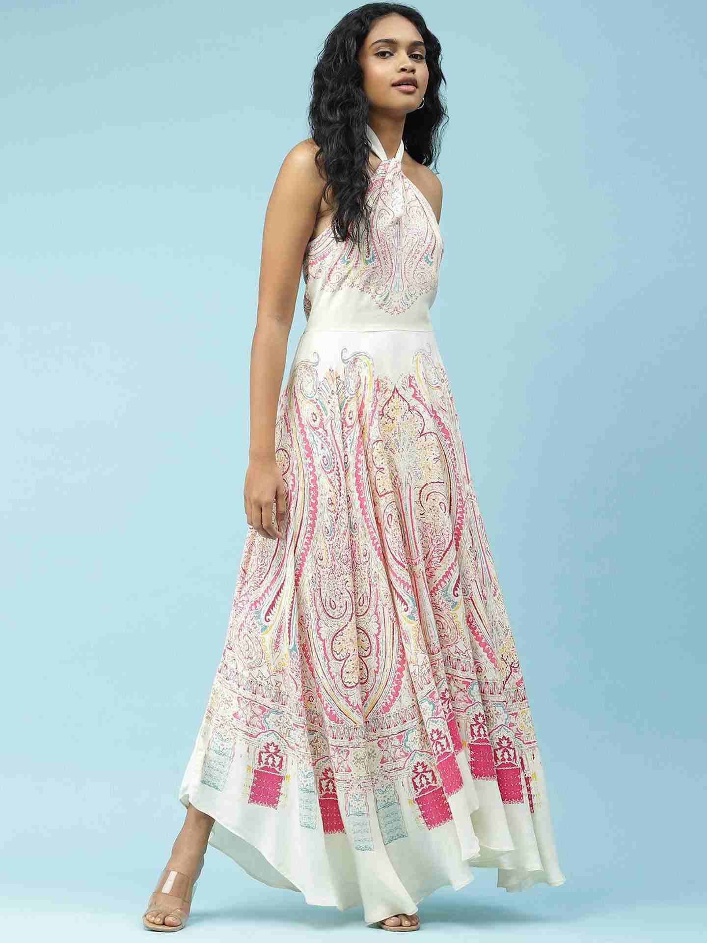 Ecru Challis Dress