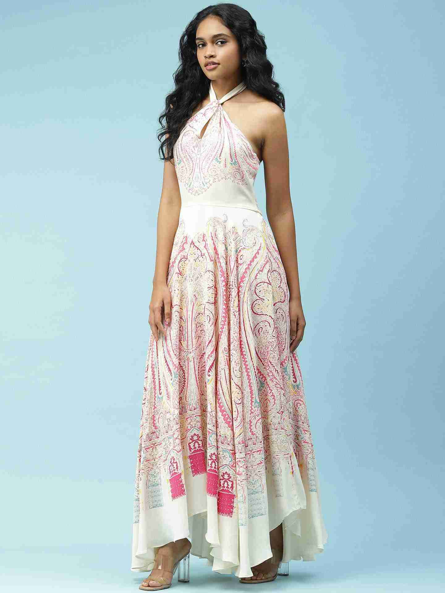 Ecru Challis Dress
