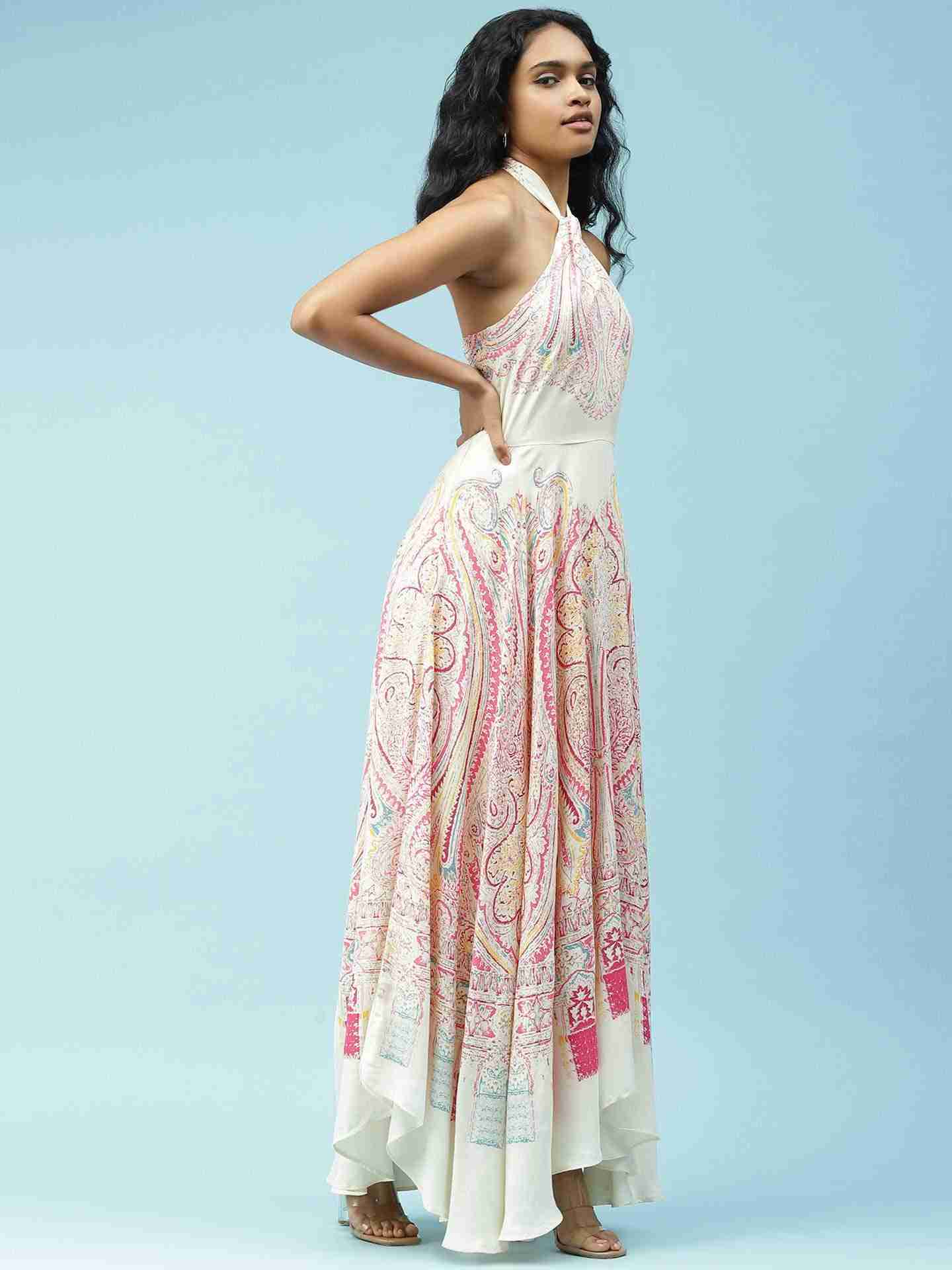 Ecru Challis Dress