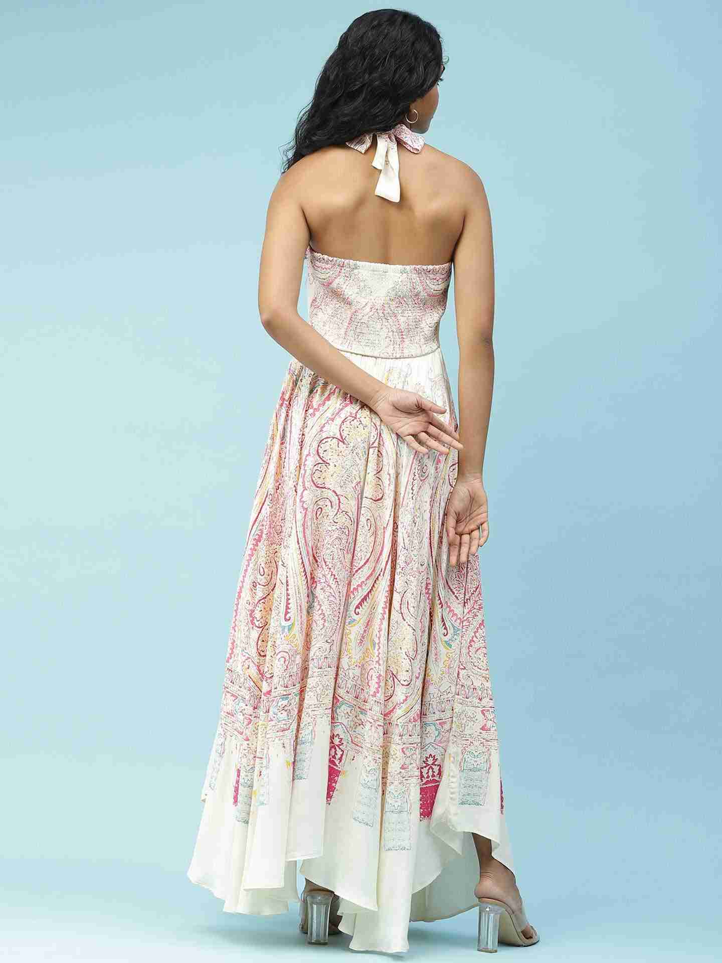 Ecru Challis Dress