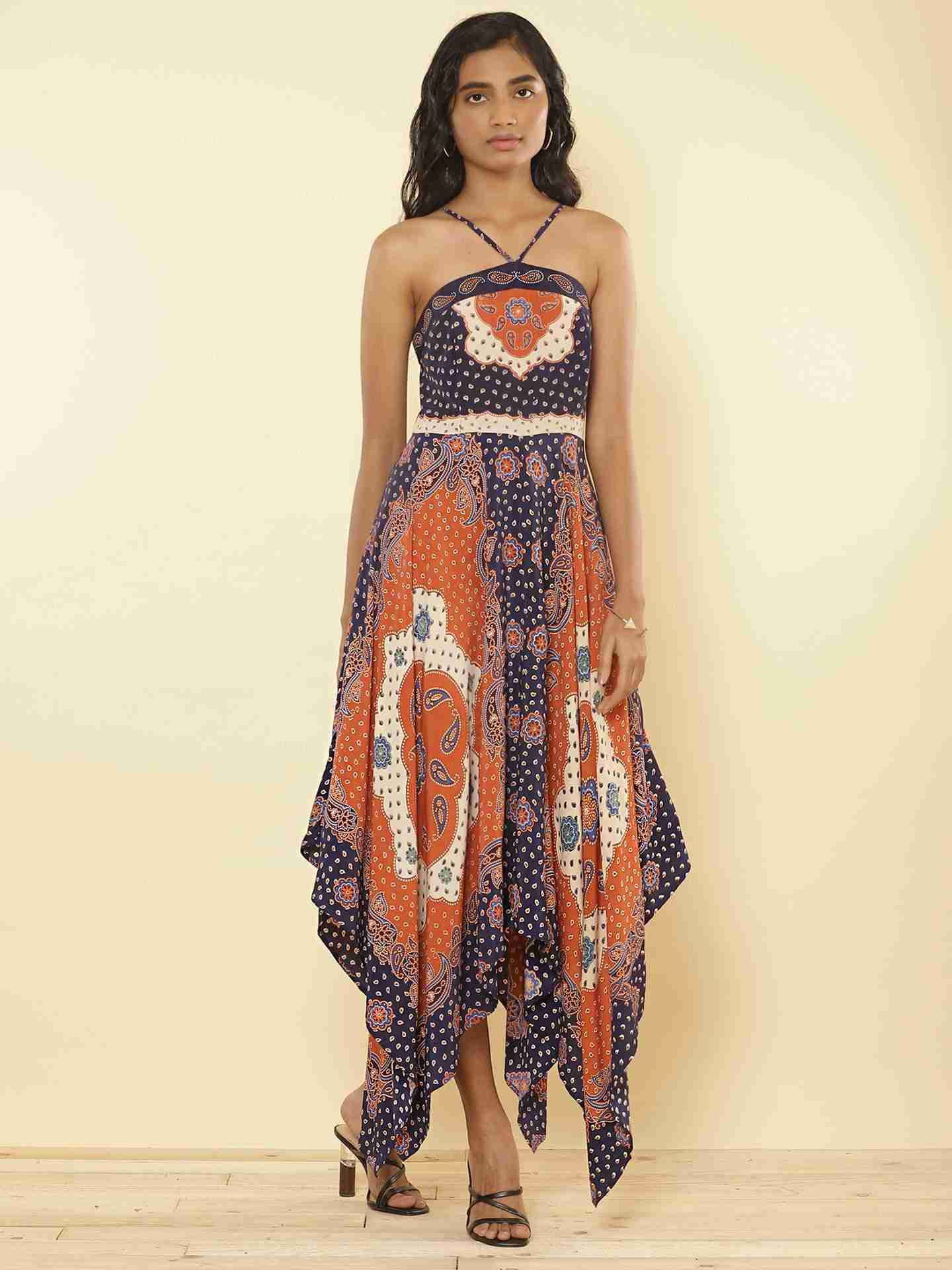 Rust Bandana Dress