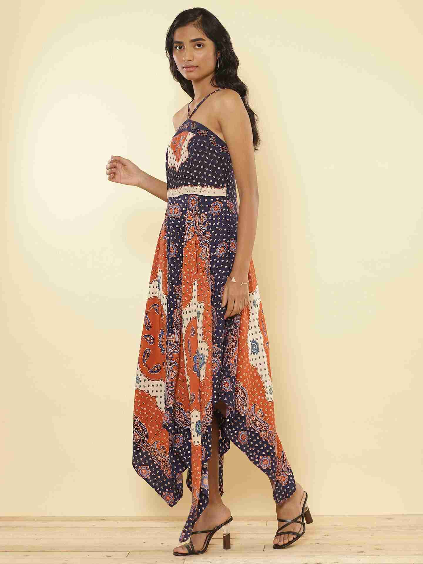 Rust Bandana Dress