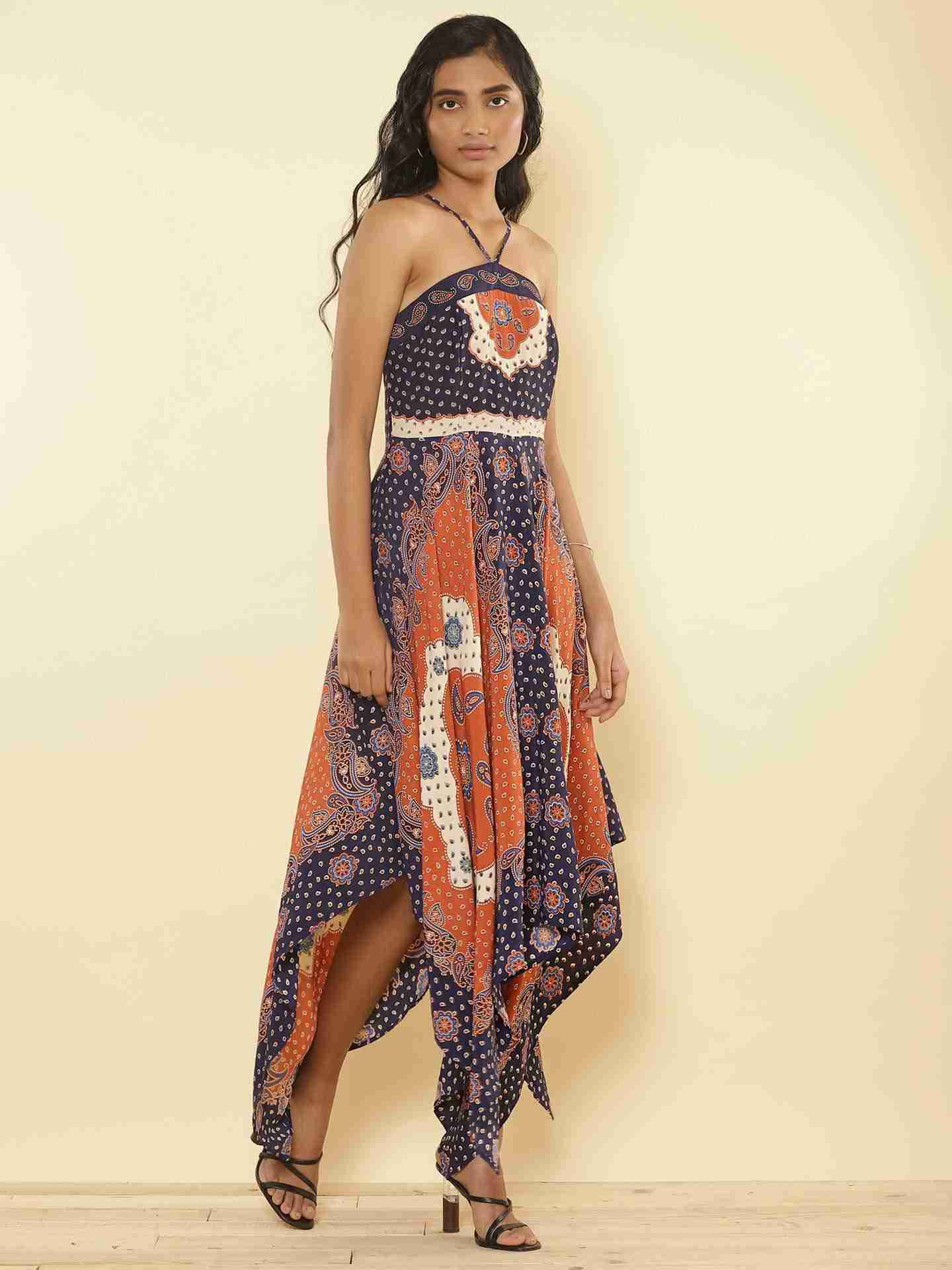 Rust Bandana Dress