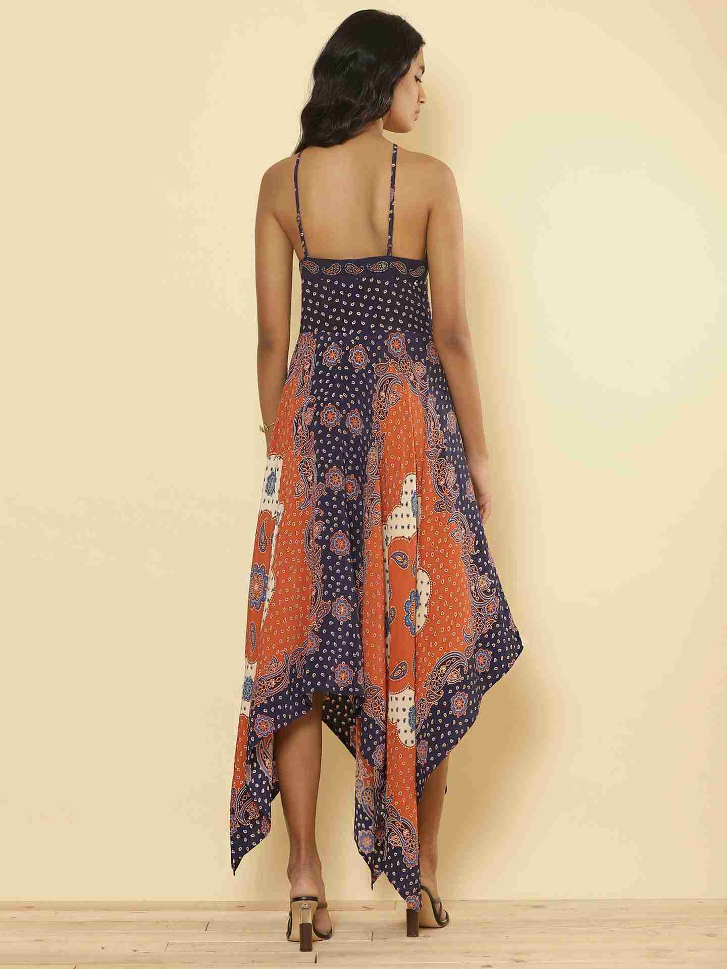 Rust Bandana Dress