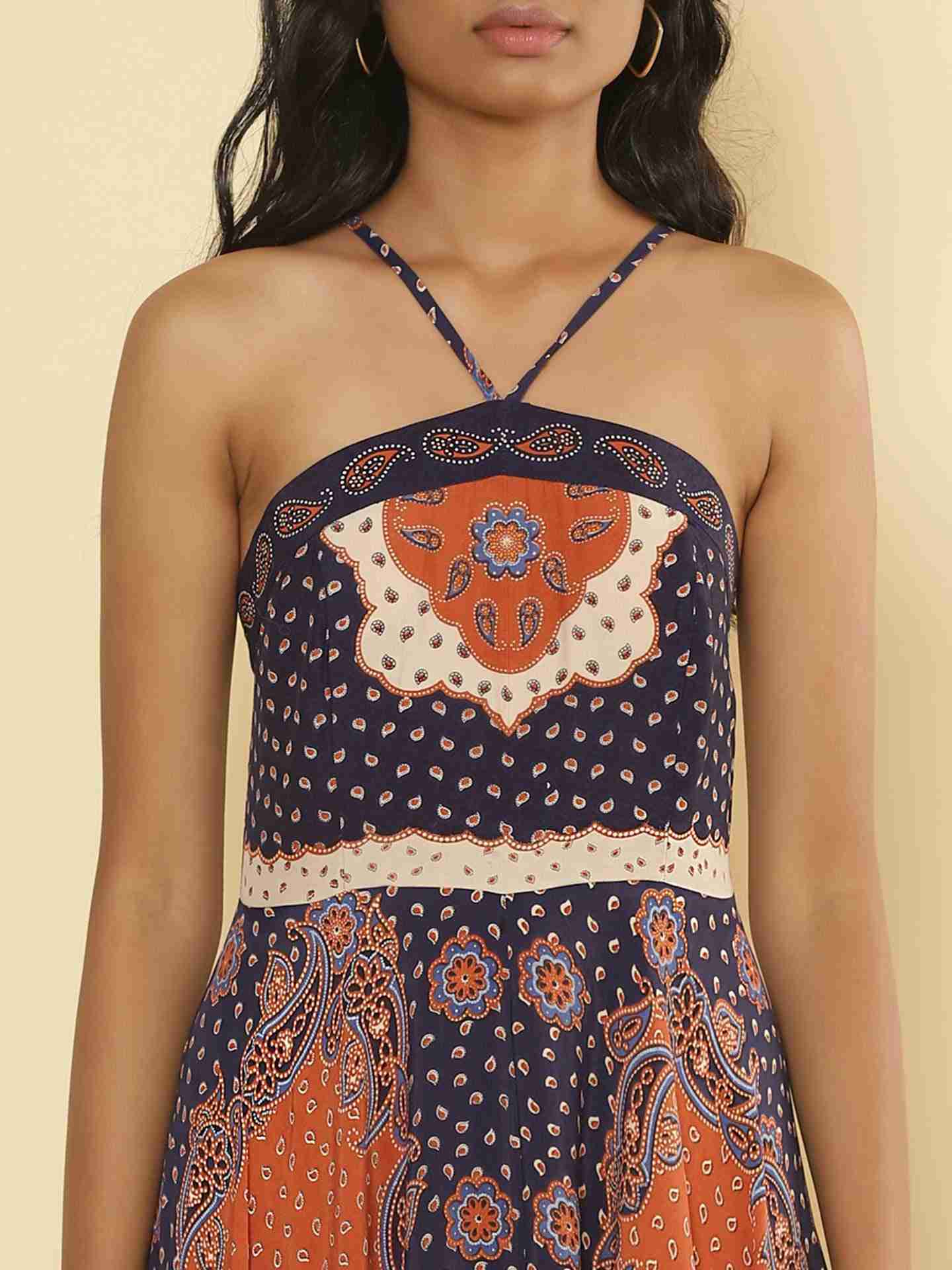 Rust Bandana Dress