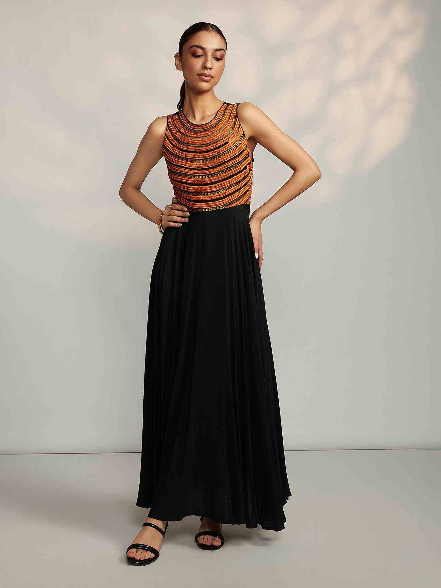 Black Belinda Long Dress