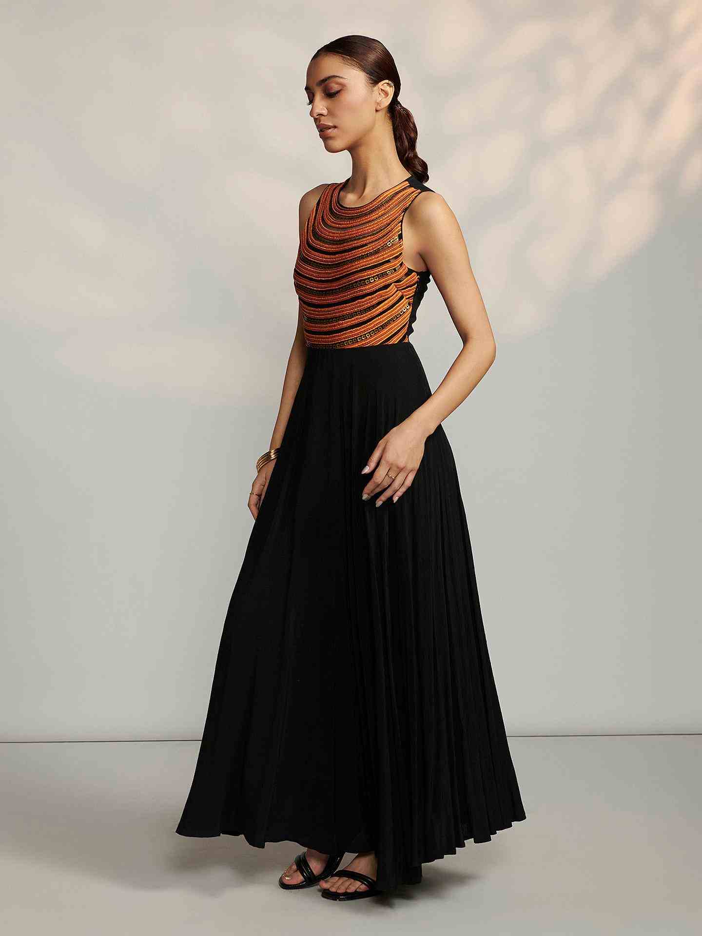 Black Belinda Long Dress