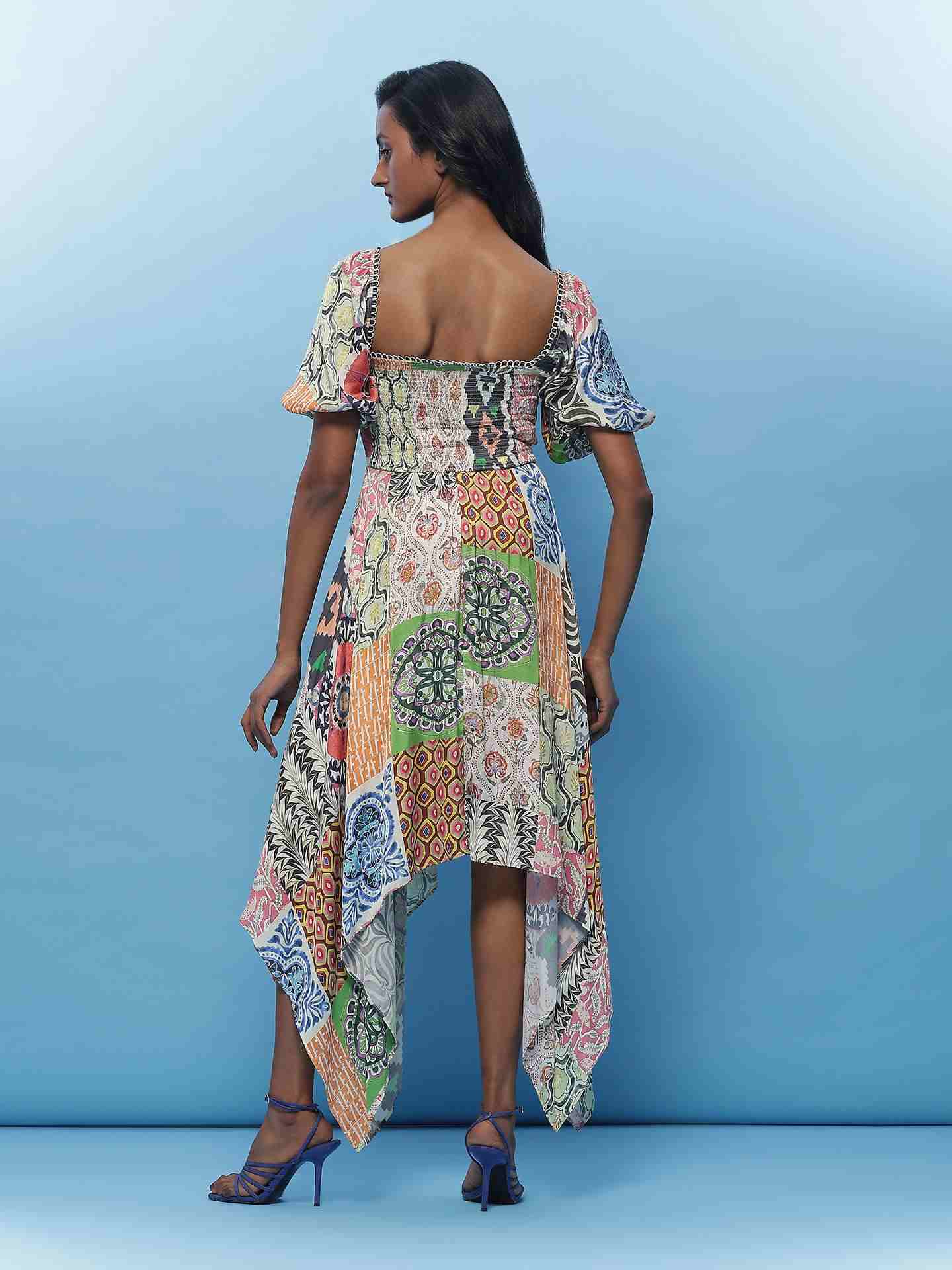 Multi Elizabeth Midi Dress