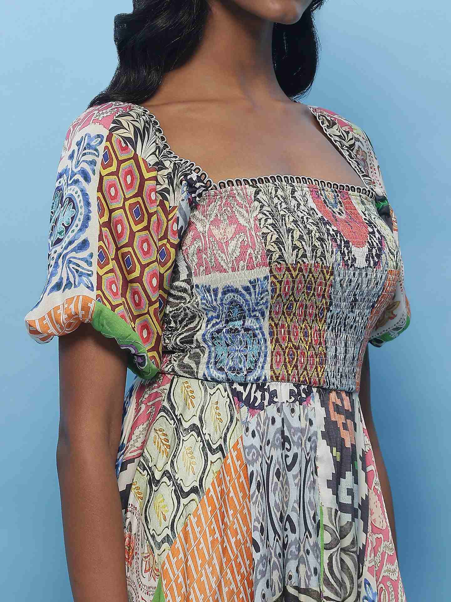 Multi Elizabeth Midi Dress