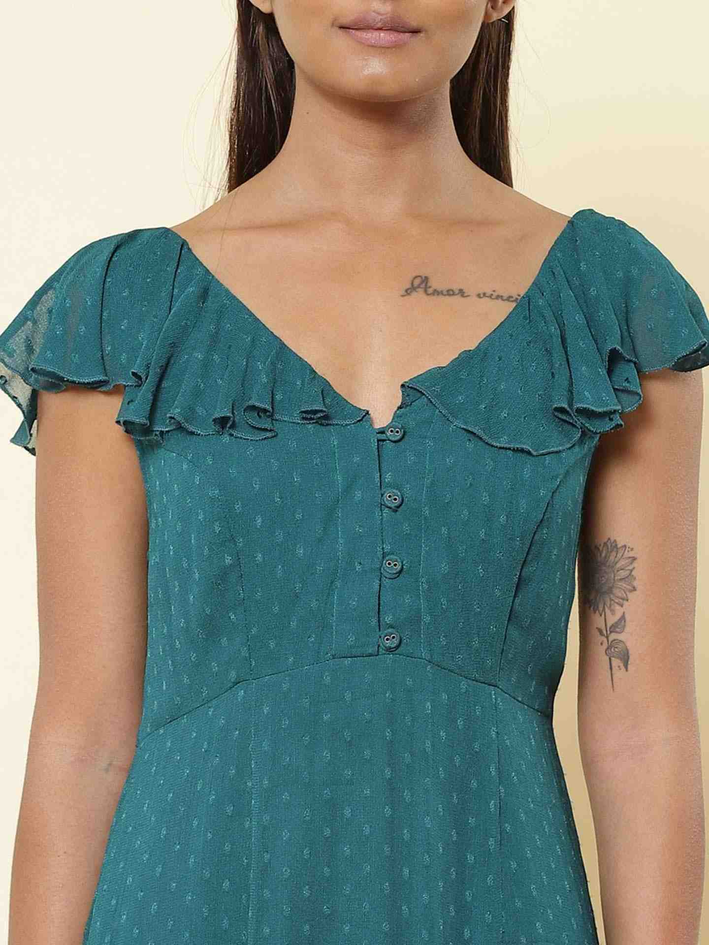 Teal Bossa Nova Dress